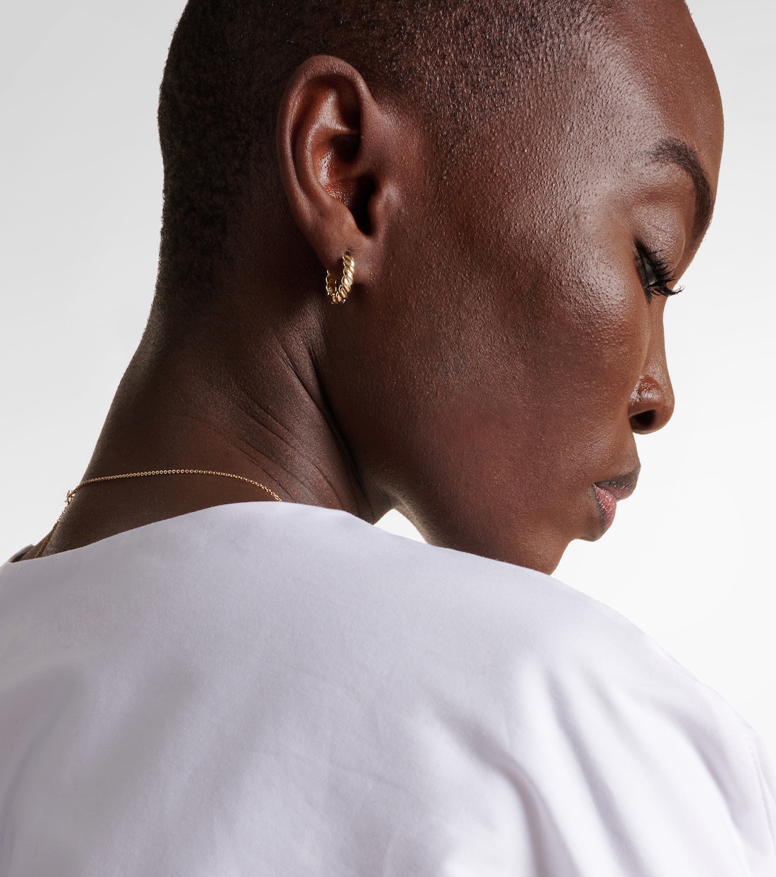 Boucles d'oreilles Brioche en or 10 ct | Stone and Strand