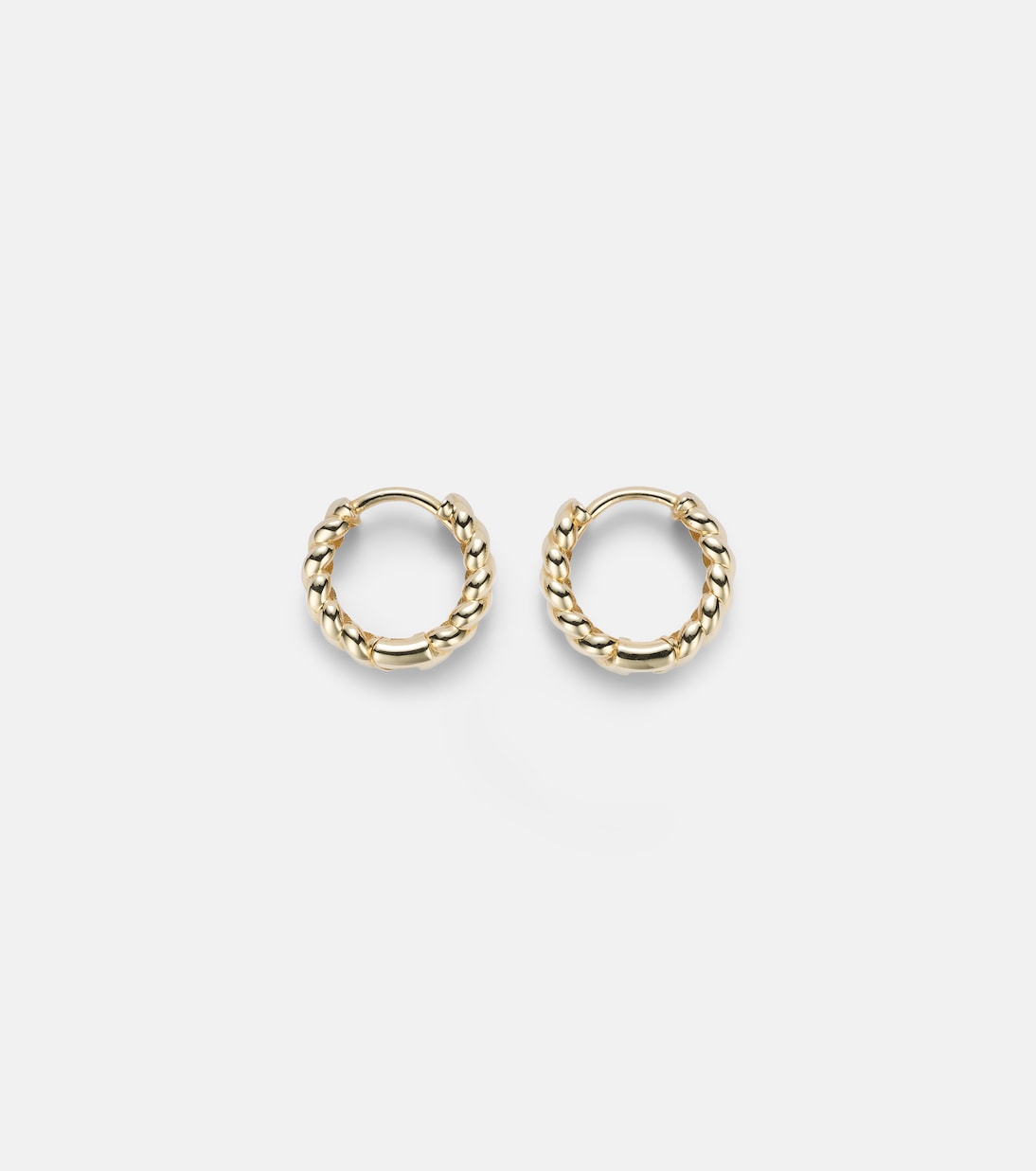 Orecchini a cerchio in oro giallo 10kt Brioche di STONE AND STRAND - Stile giovanile