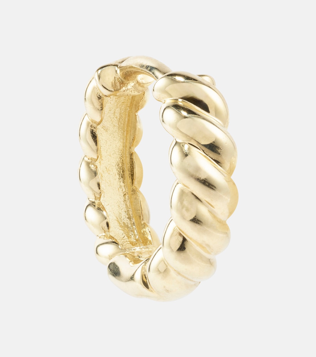 Orecchini a cerchio in oro giallo 10kt Brioche di STONE AND STRAND - Stile giovanile