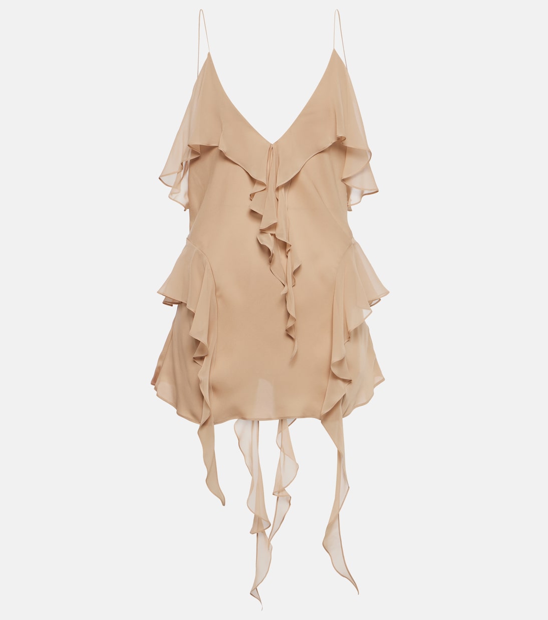 Piet ruffled silk georgette camisole | Khaite