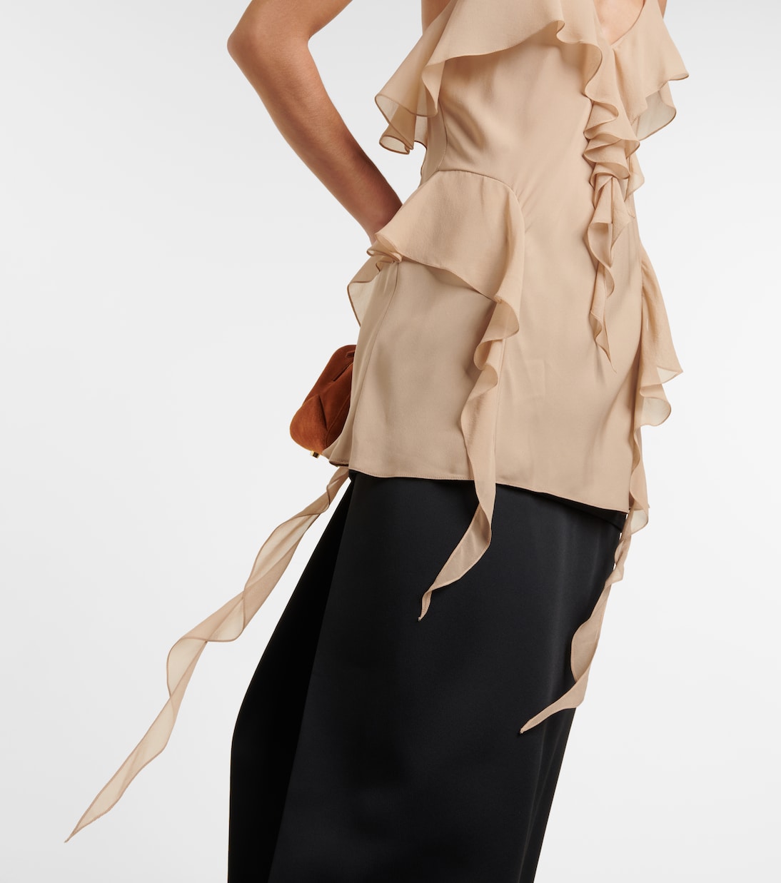 Piet ruffled silk georgette camisole | Khaite