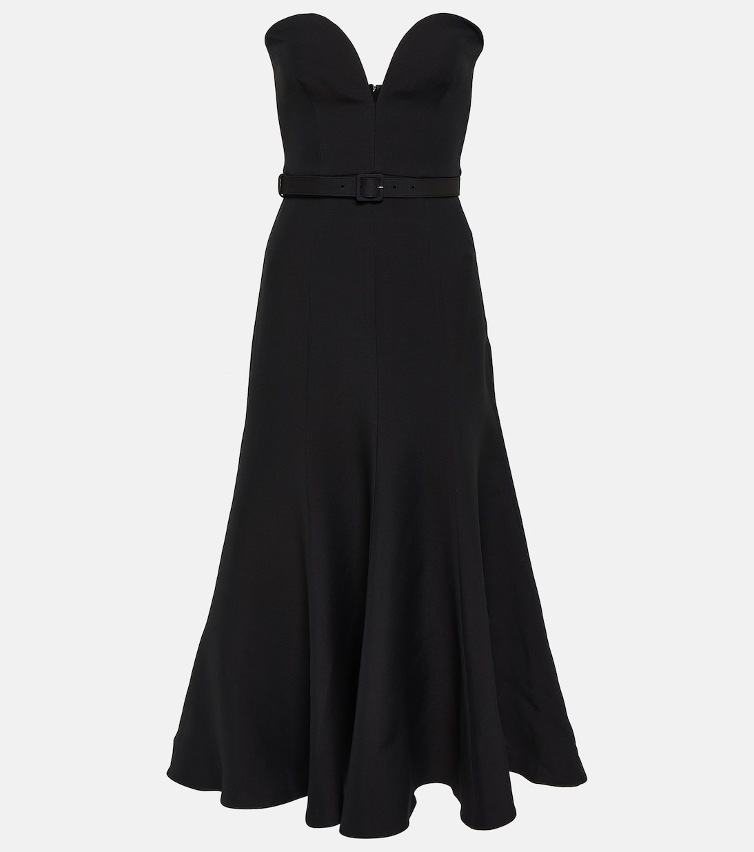 Robe midi en laine et soie | Roland Mouret