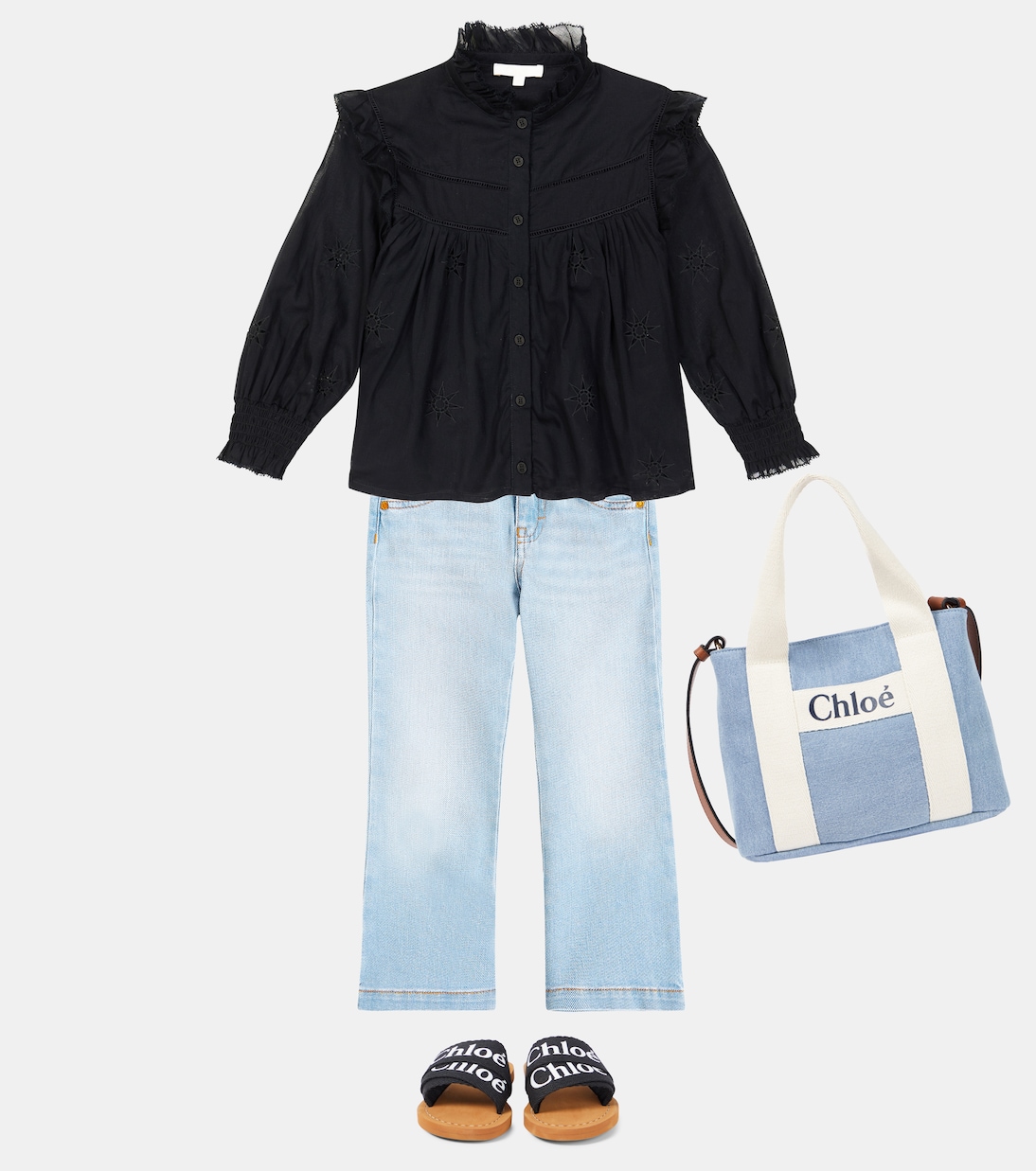Camisa de algodón | Chloé Kids