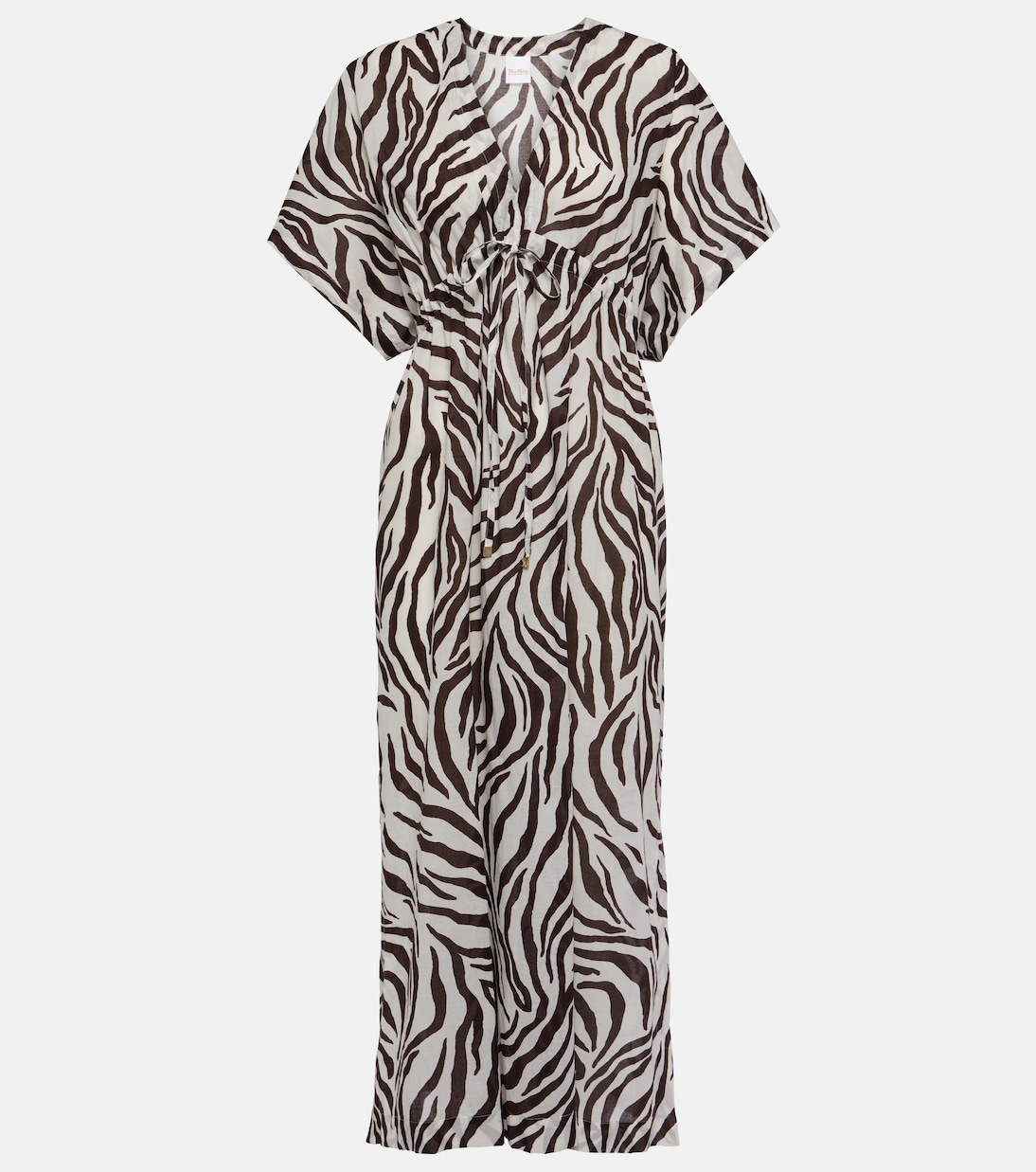 Dorotea zebra-print cotton midi dress | Max Mara