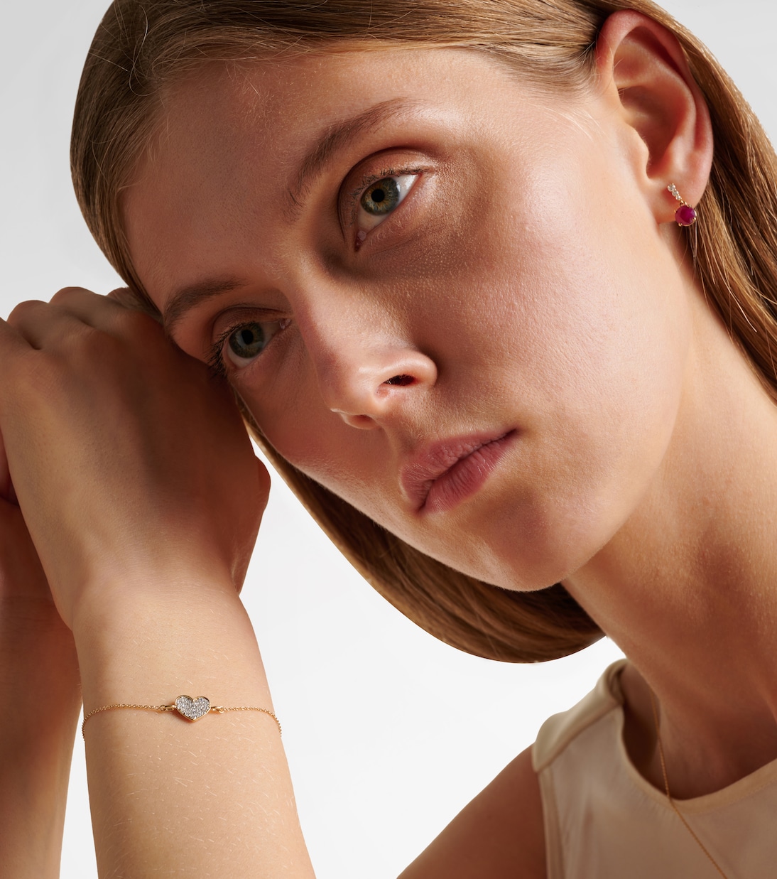Bracelet All My Love en or 10 ct et diamants | Stone and Strand
