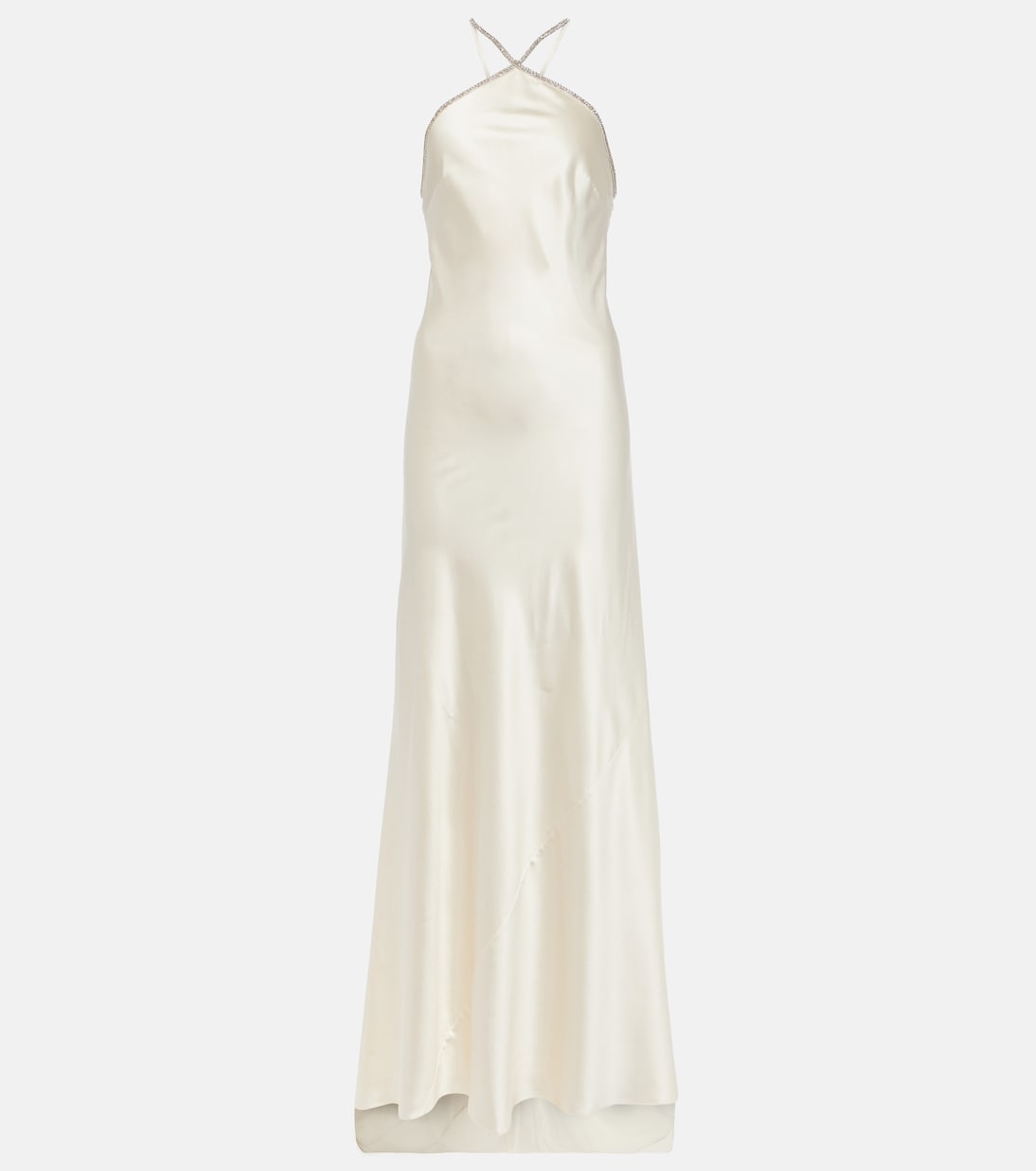 Robe de mariée en satin de soie à ornements | Roland Mouret