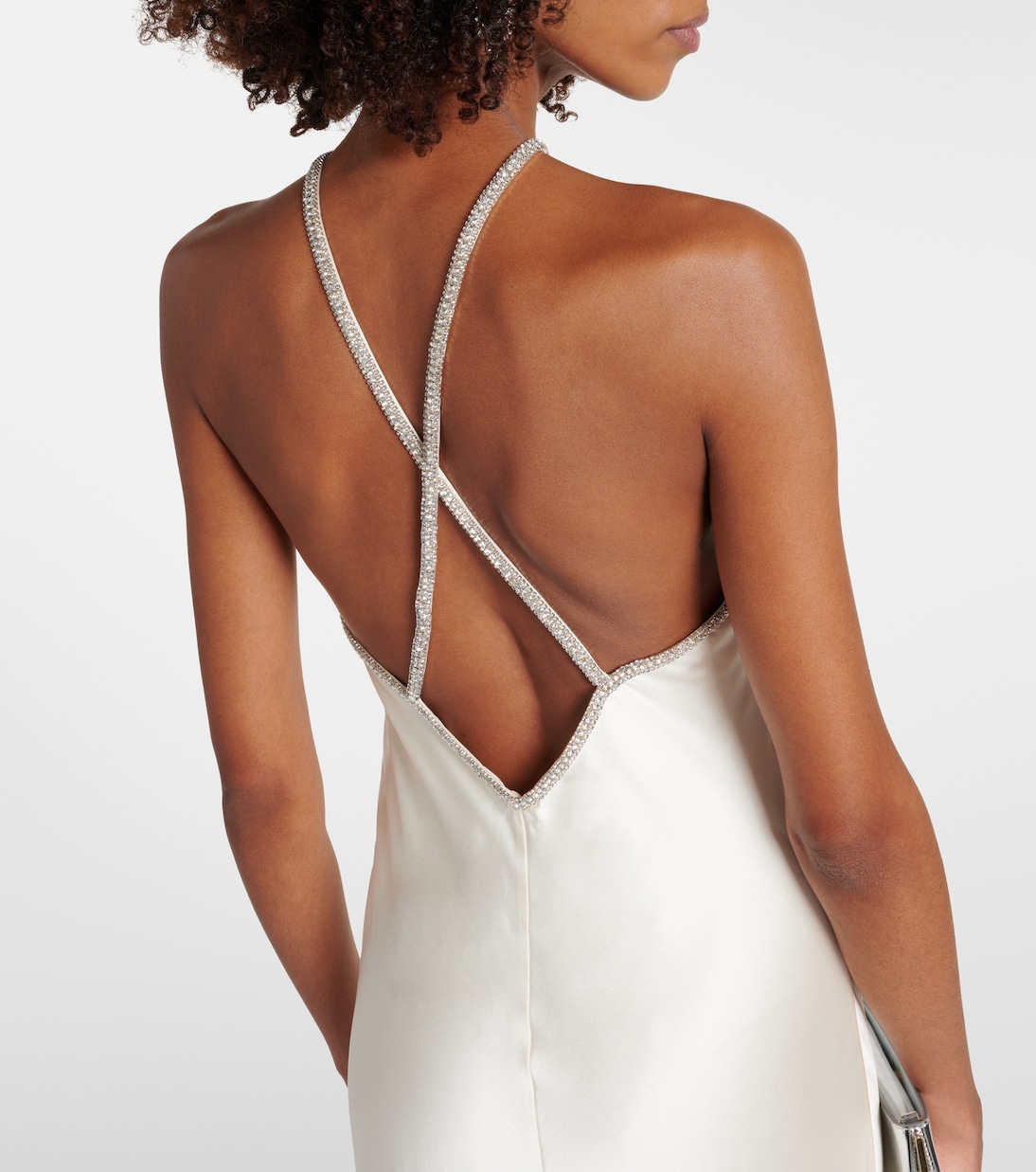 Robe de mariée en satin de soie à ornements | Roland Mouret