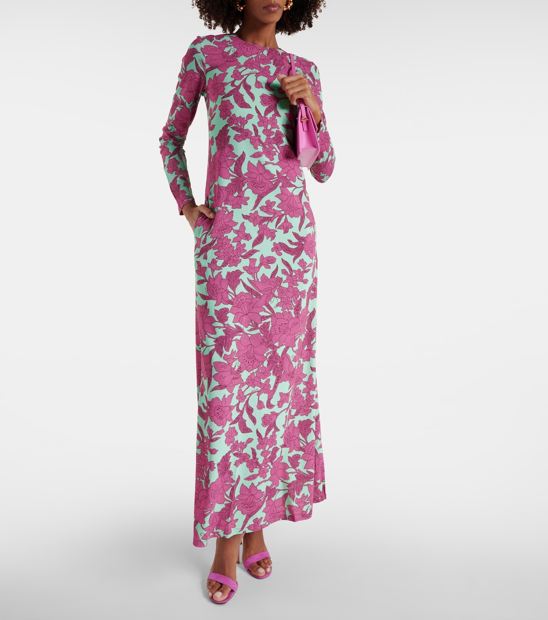 Swing printed maxi dress | La DoubleJ