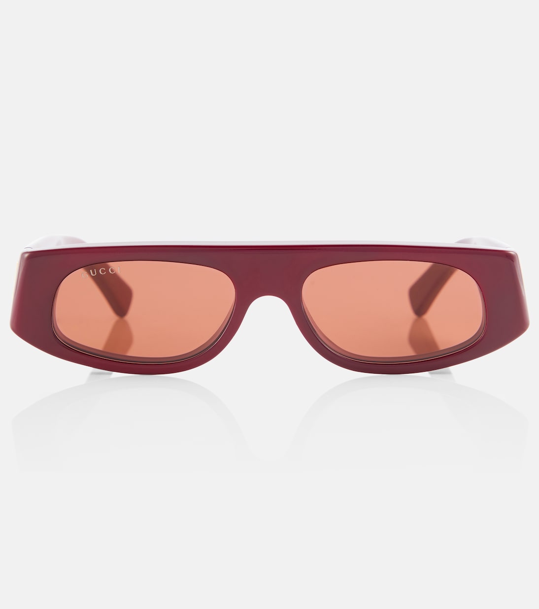 Occhiali da sole rettangolari con logo GUCCI per stile giovanile