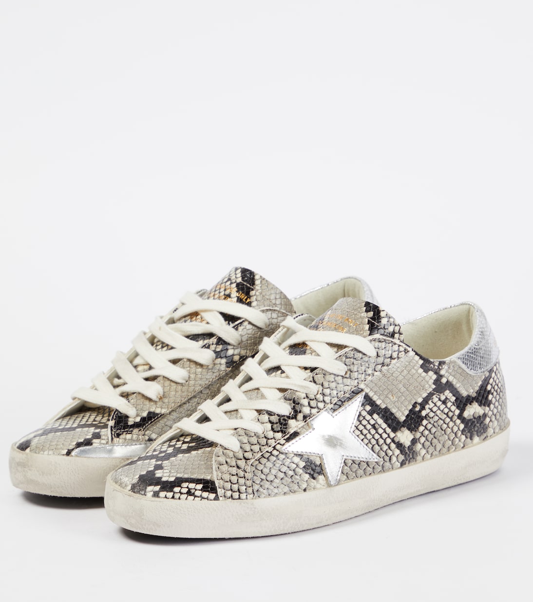 Super-Star snake-effect leather sneakers | Golden Goose