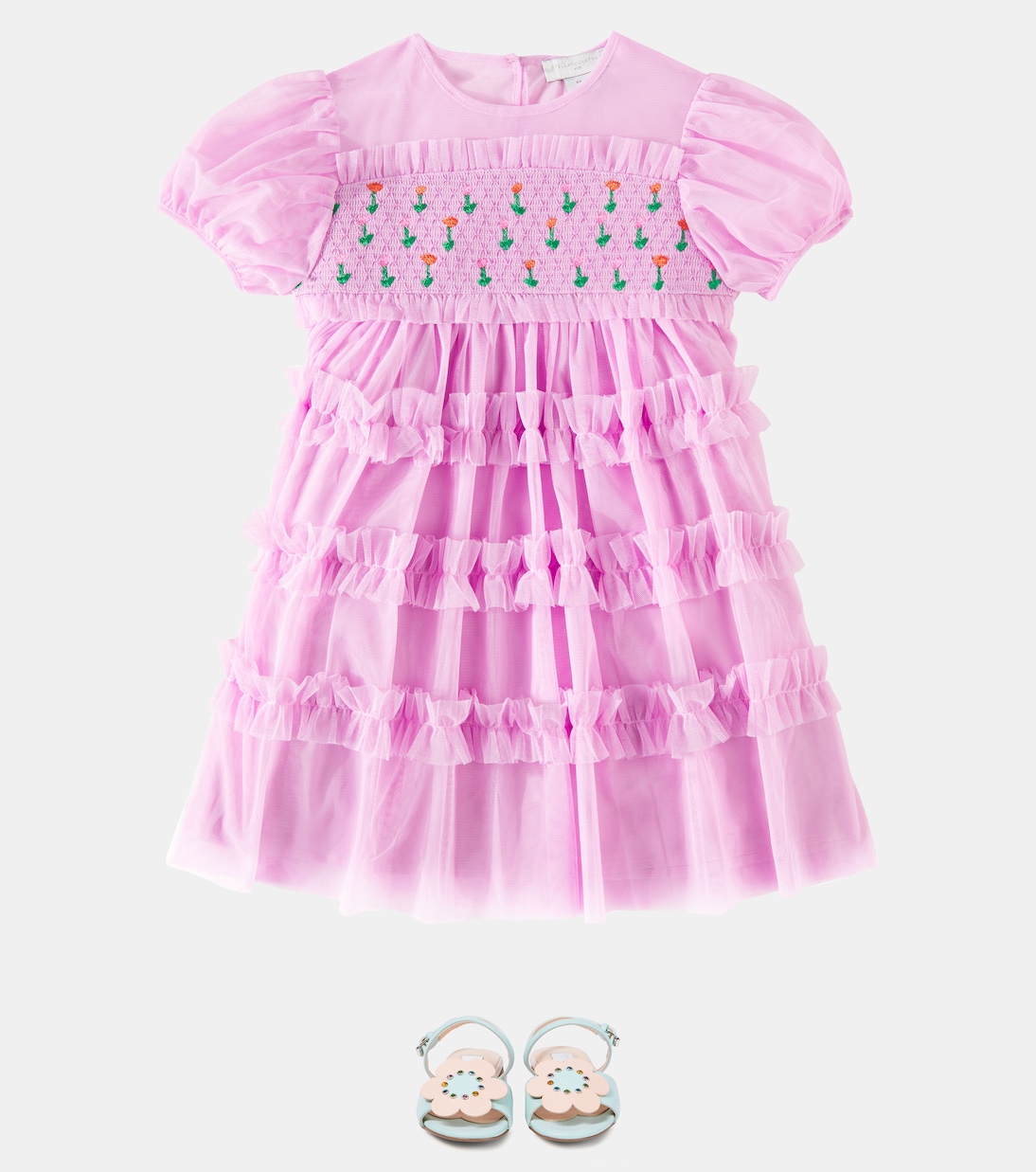 Abito in tulle a balze | Stella McCartney Kids