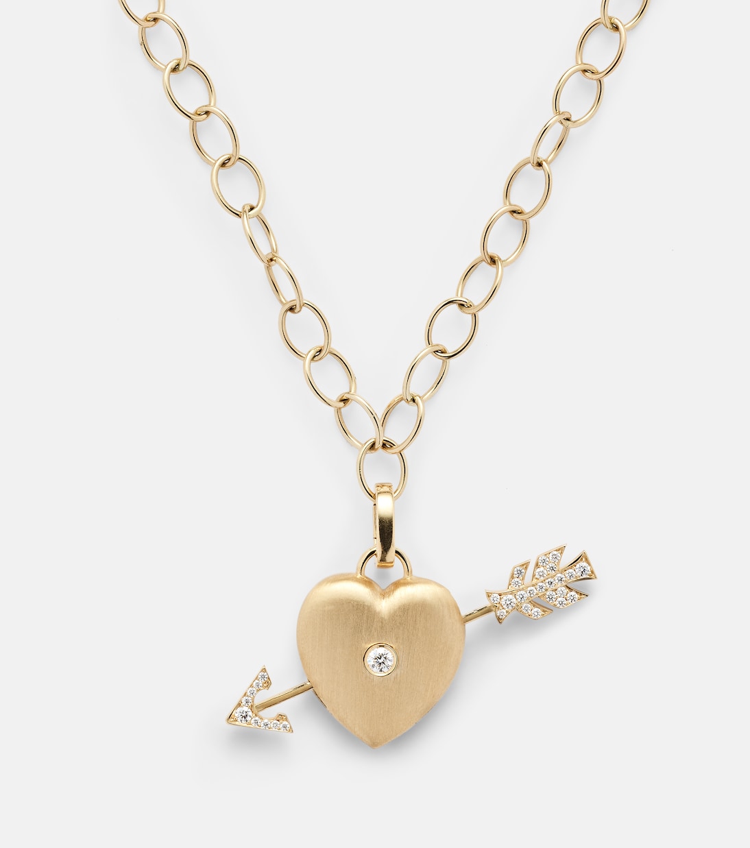 Collana in oro rosa 18kt con diamanti MARIE LICHTENBERG per stile giovanile