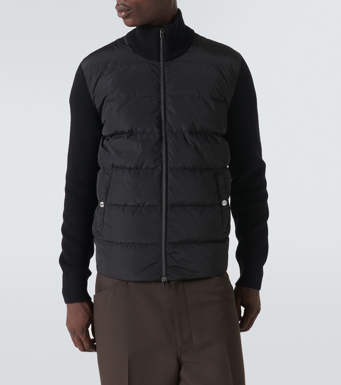 Wool-trimmed down jacket | Herno