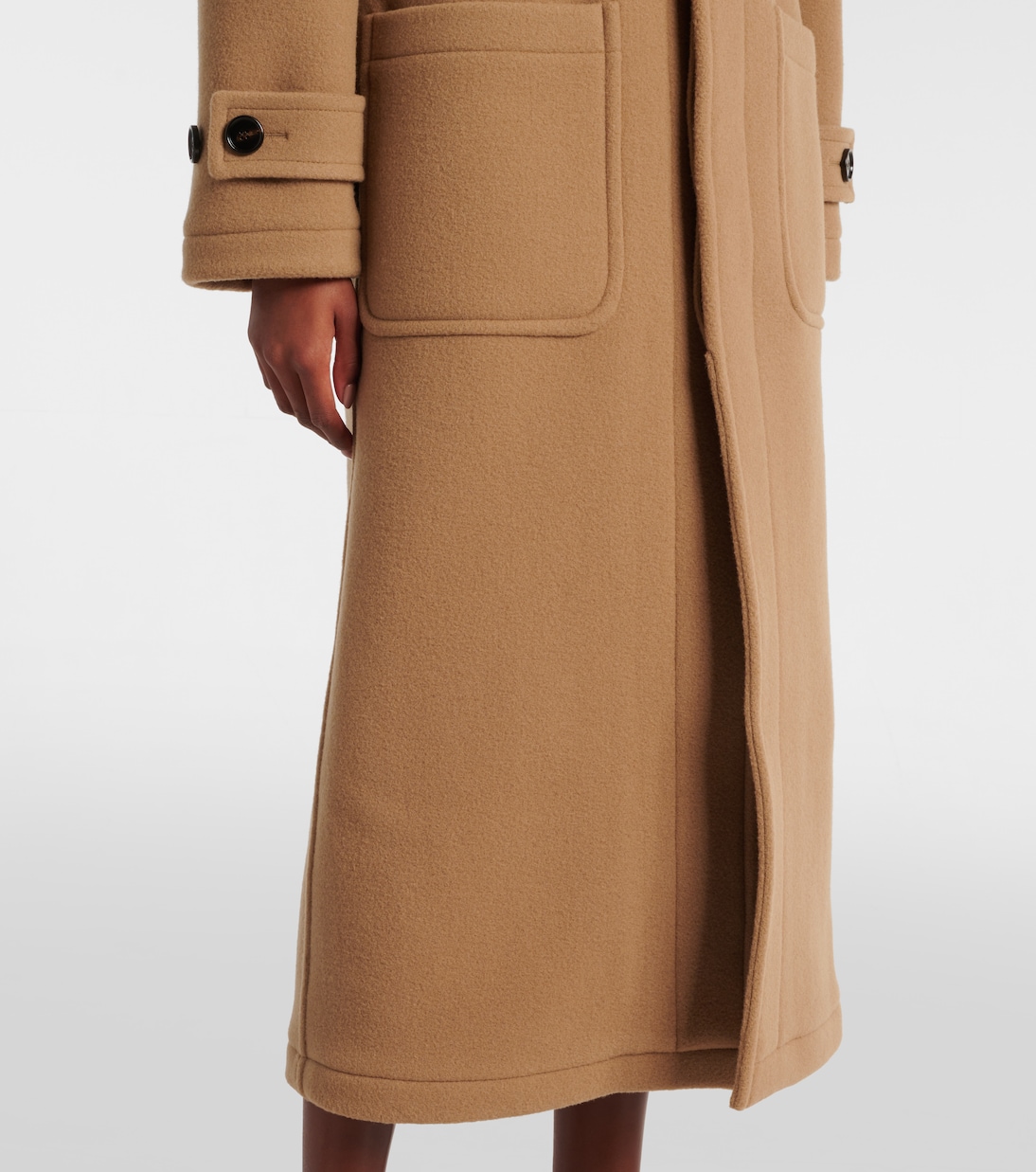 Mantel aus Wolle mit Faux Fur | Burberry