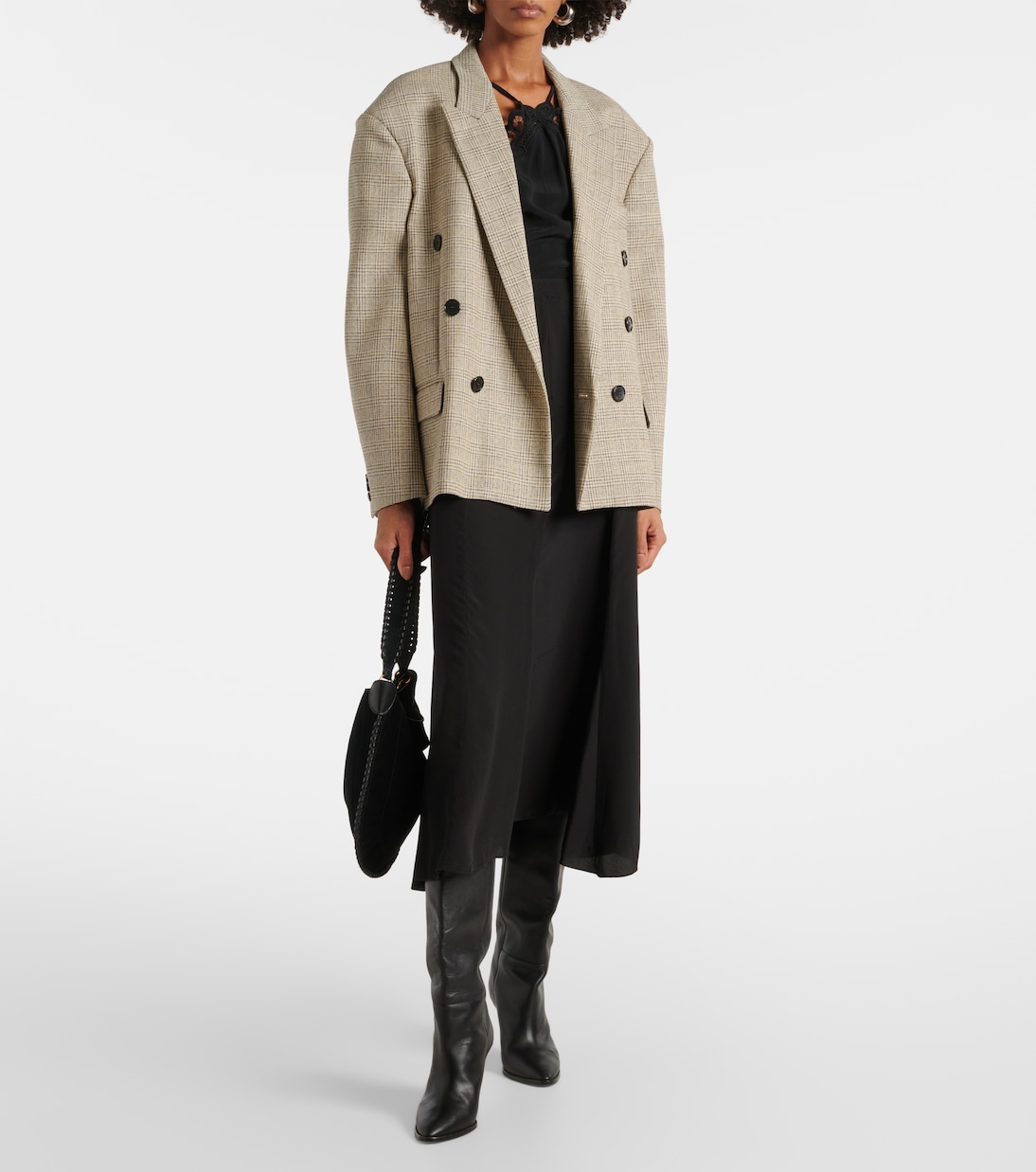Jupe midi Hortensia en soie | Isabel Marant