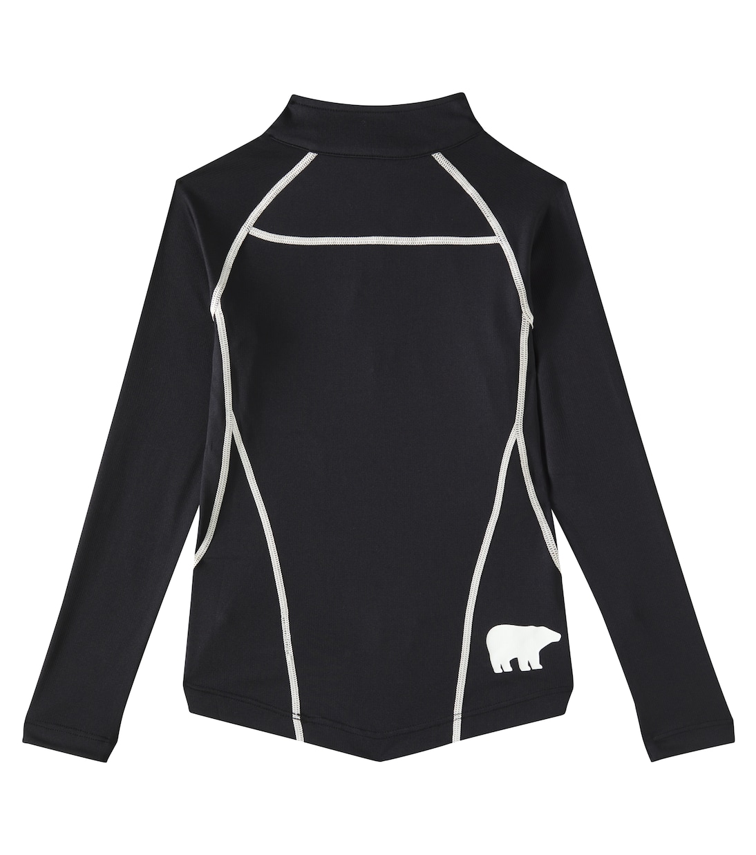 Top in jersey con mezza zip e logo | Perfect Moment Kids