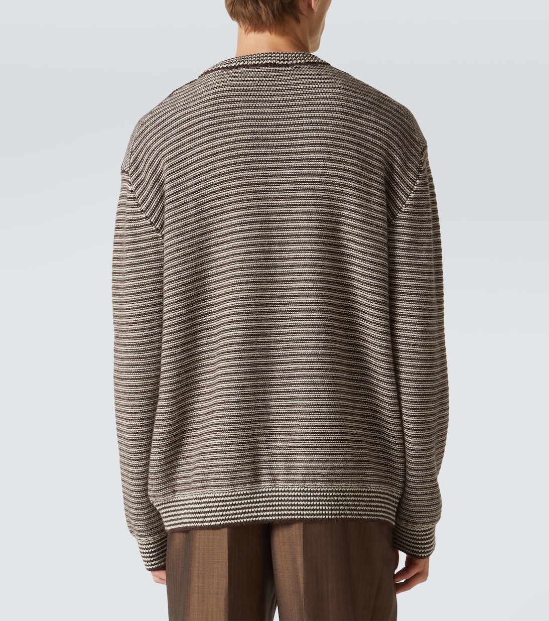 Doyle striped alpaca cardigan | The Row