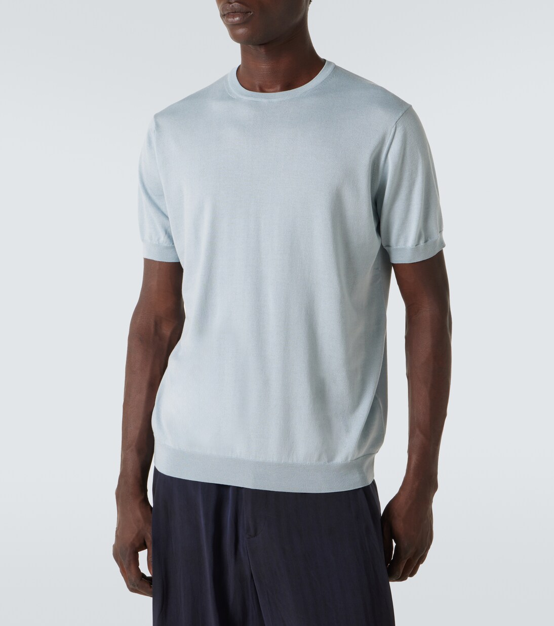 Pullover in seta e cotone | Giorgio Armani