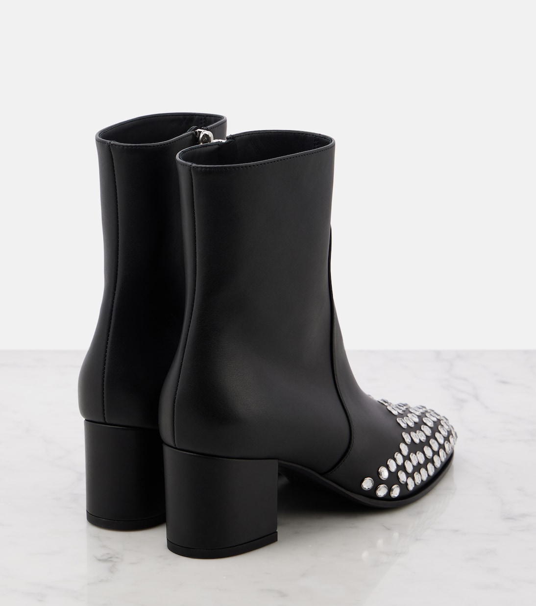 Bottines 60 en cuir à ornements | Alaïa