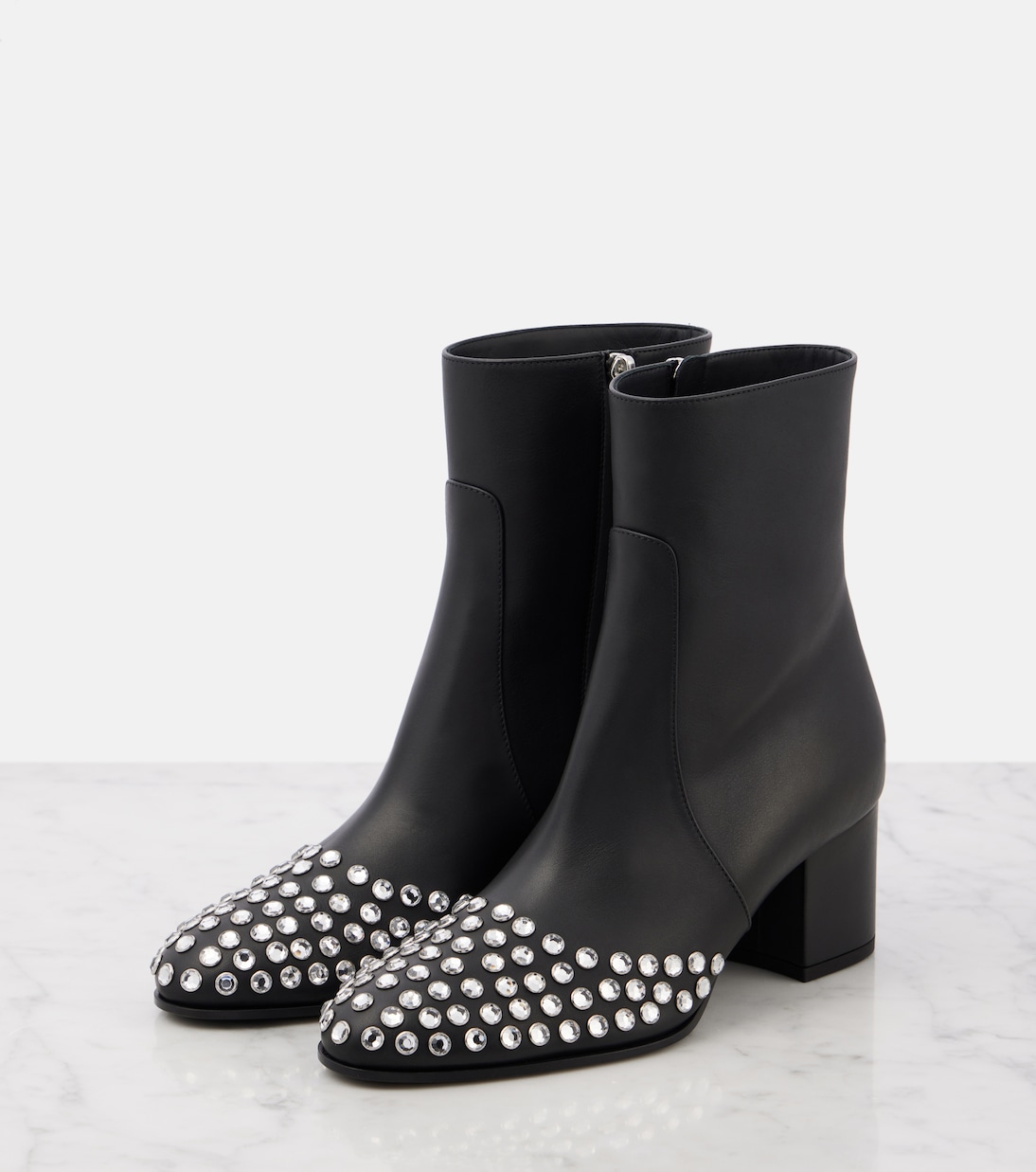 Bottines 60 en cuir à ornements | Alaïa