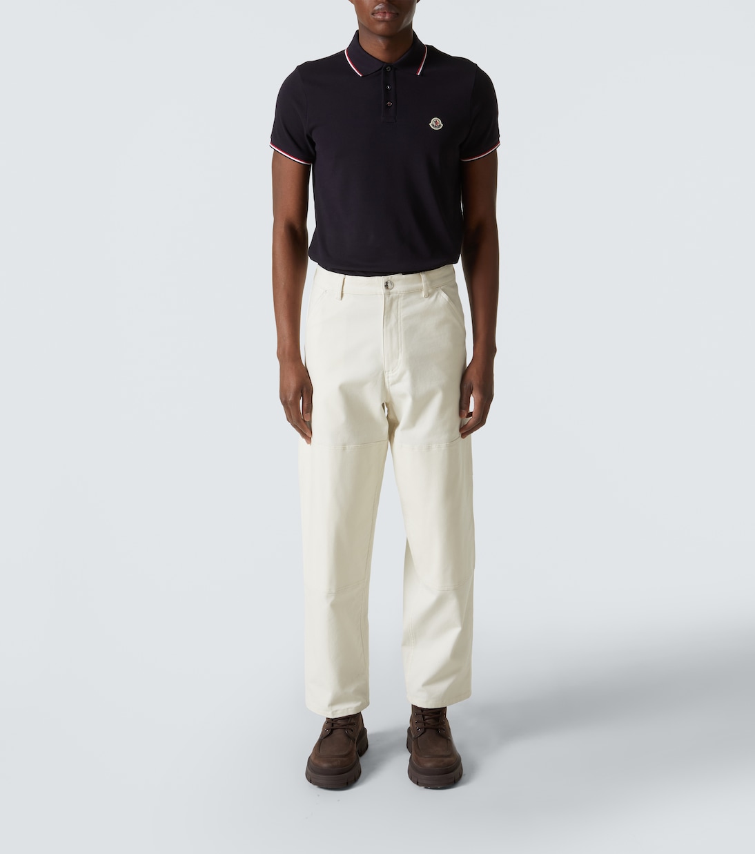 Polo en coton à logo | Moncler