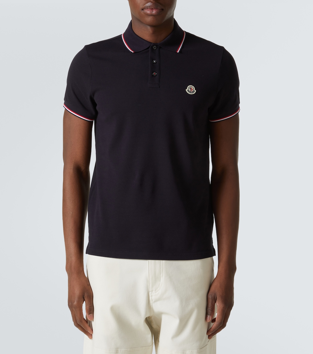 Polo en coton à logo | Moncler