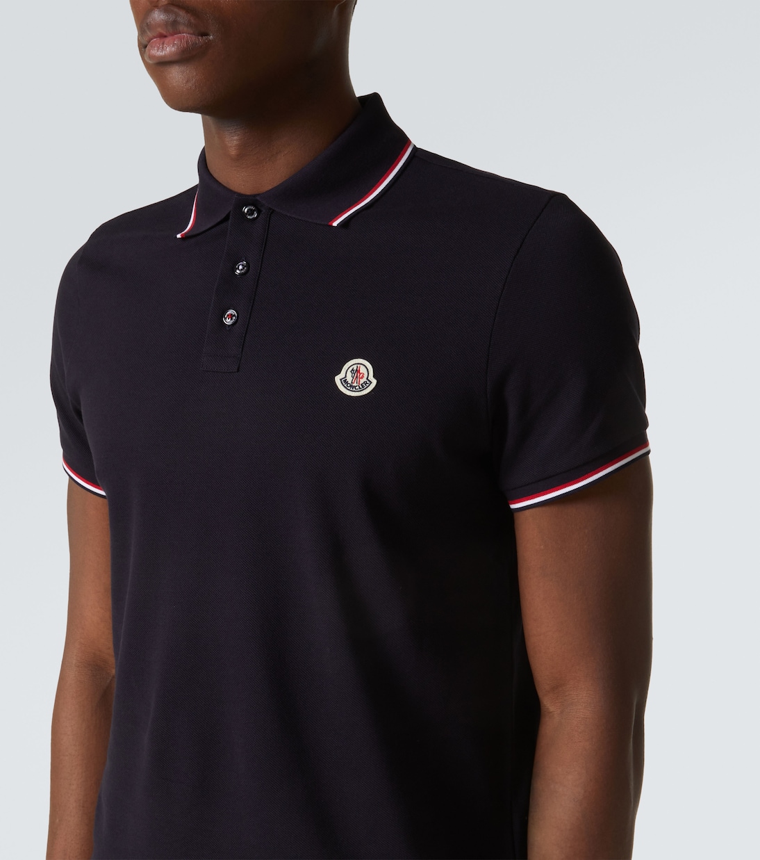 Polo en coton à logo | Moncler