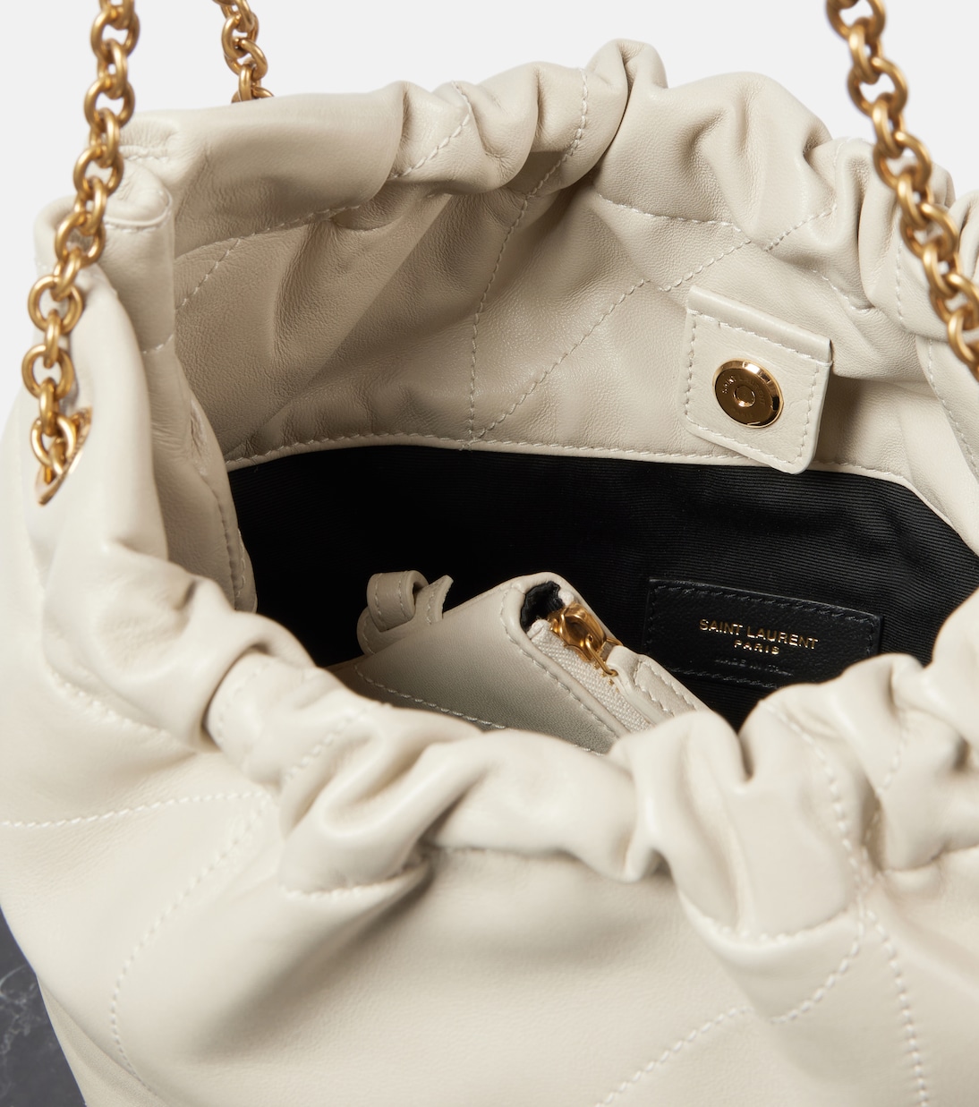Sac Jamie Pochon en cuir | Saint Laurent