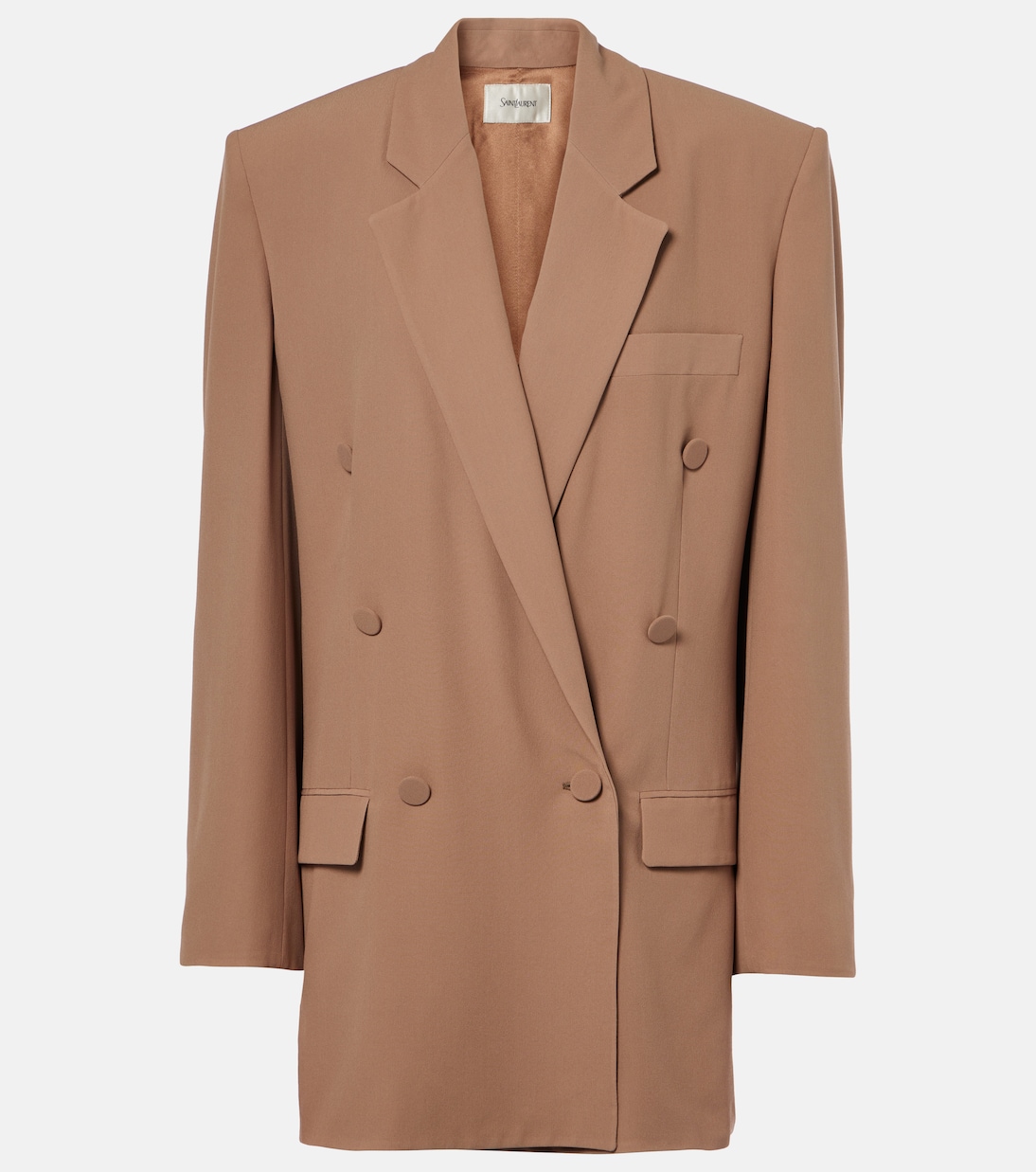 Blazer doppiopetto in seta | Saint Laurent