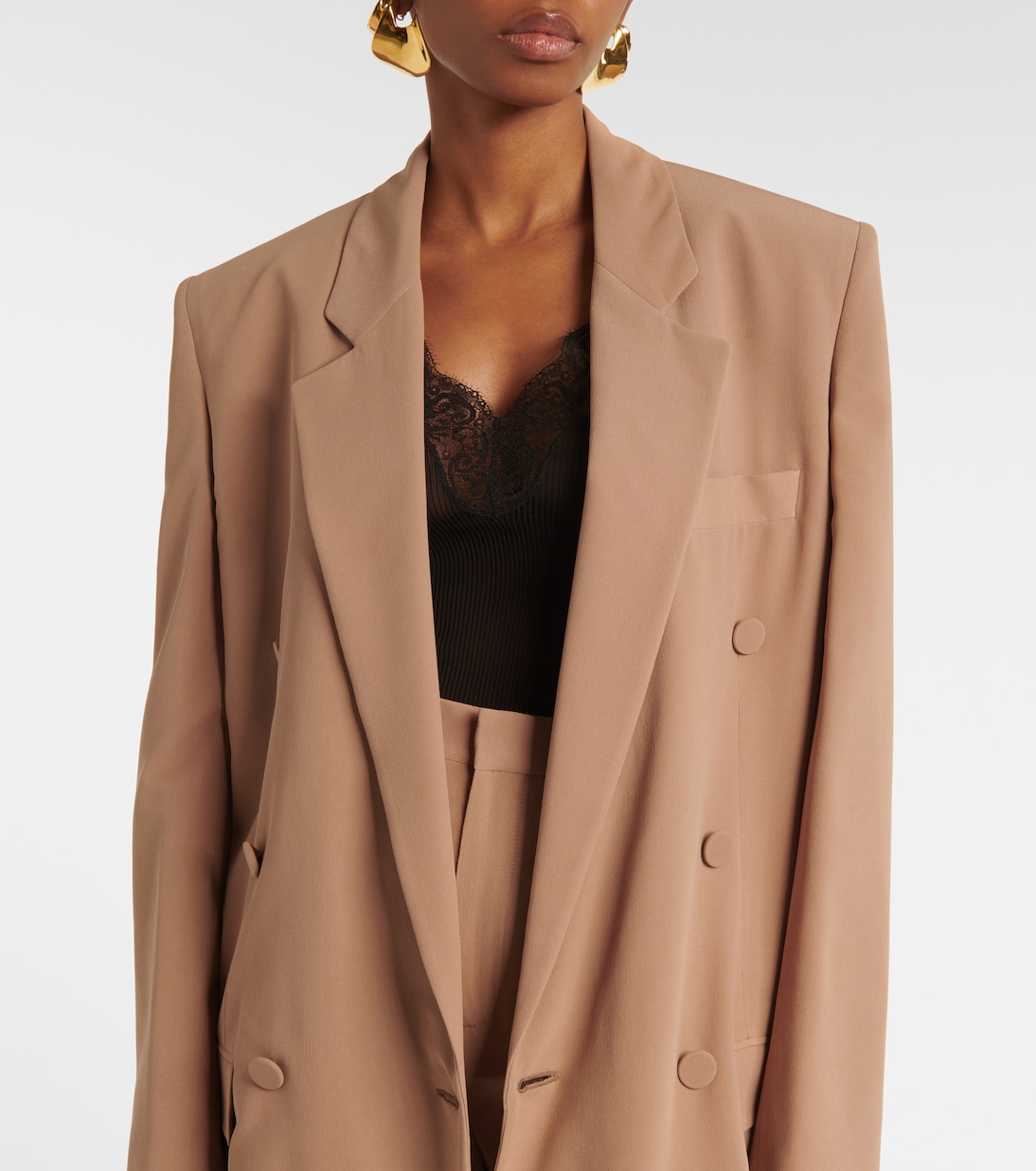 Blazer doppiopetto in seta | Saint Laurent