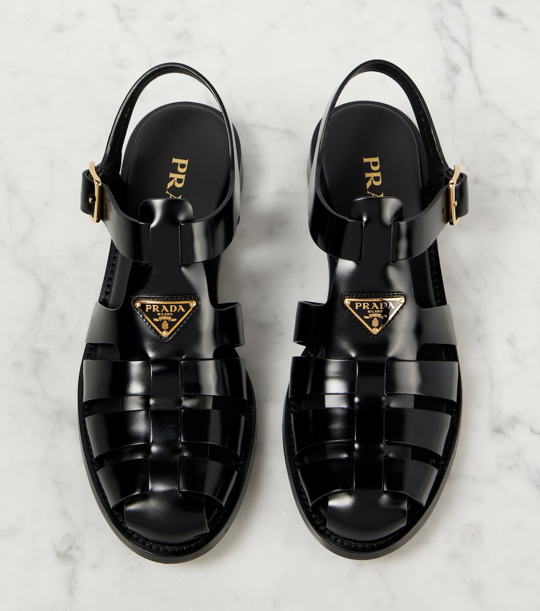 Sandalen aus Leder | Prada