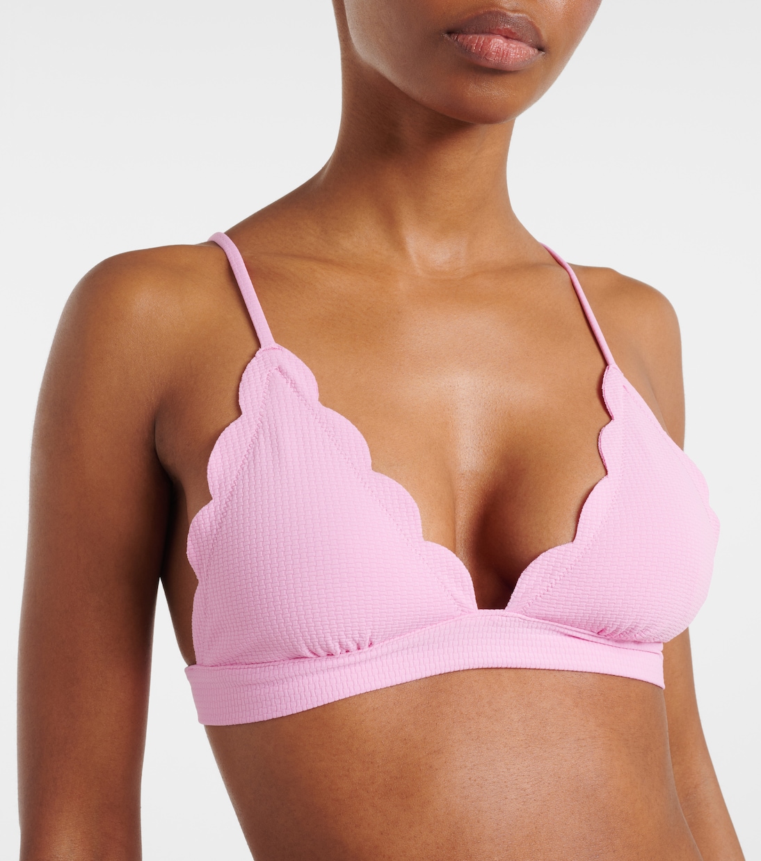 Top de bikini Santa Clara festoneado | Marysia