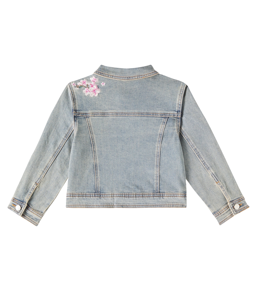 Embroidered denim jacket | Monnalisa