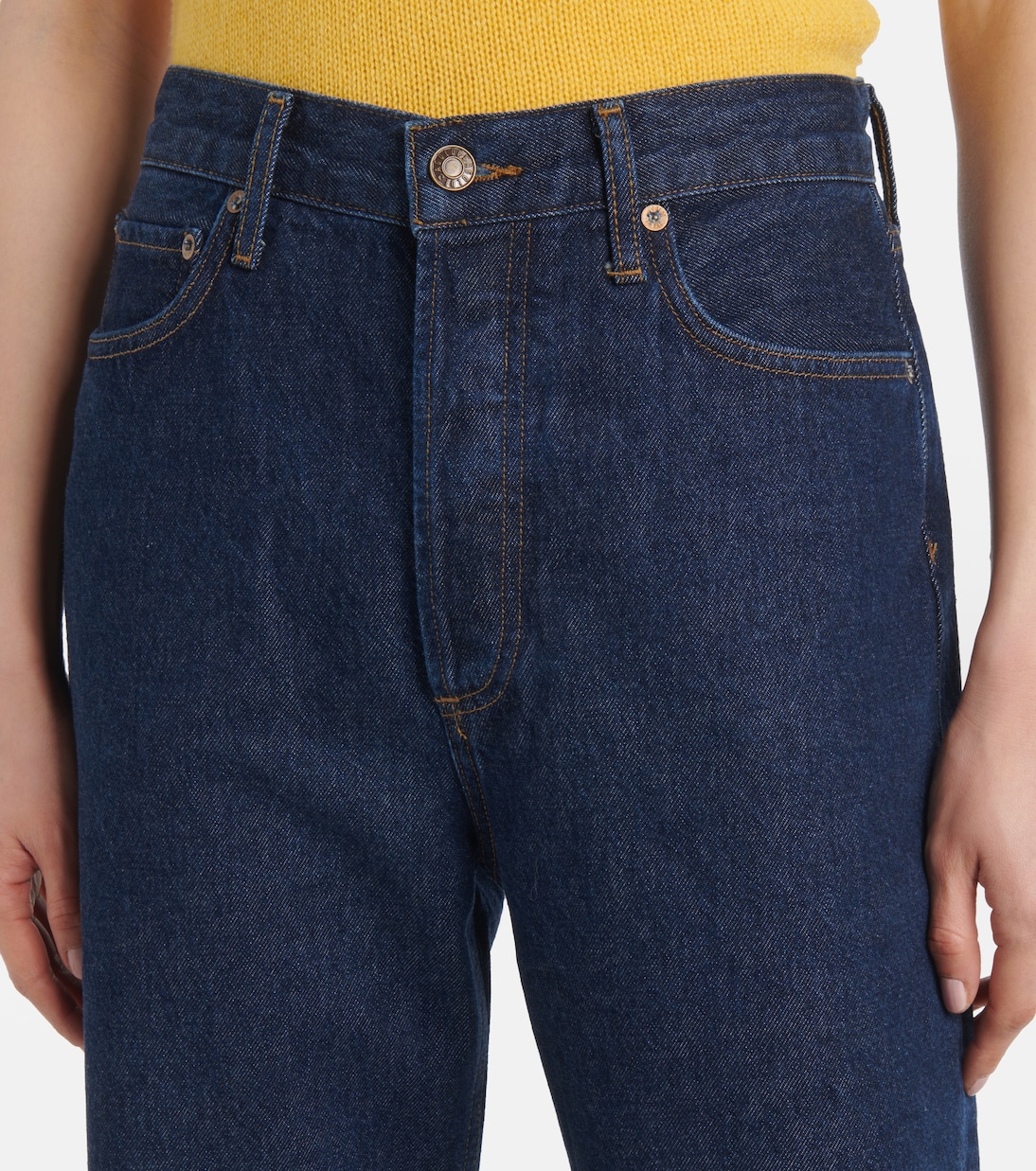 Jeans rectos '90s Pinch Waist de tiro alto | Agolde