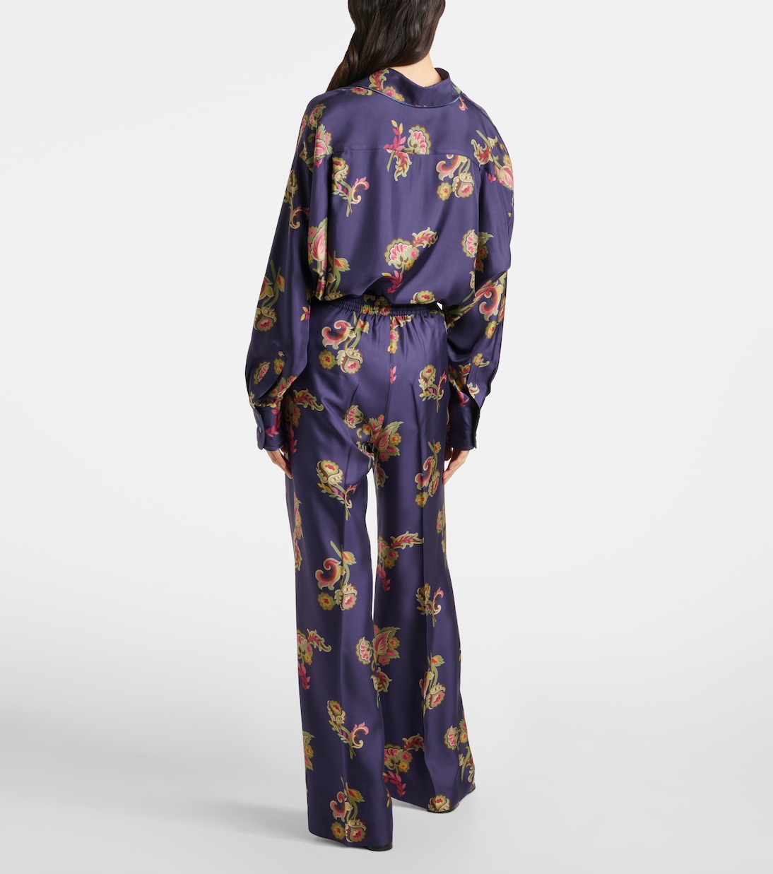 Pantaloni a gamba larga in seta | Etro