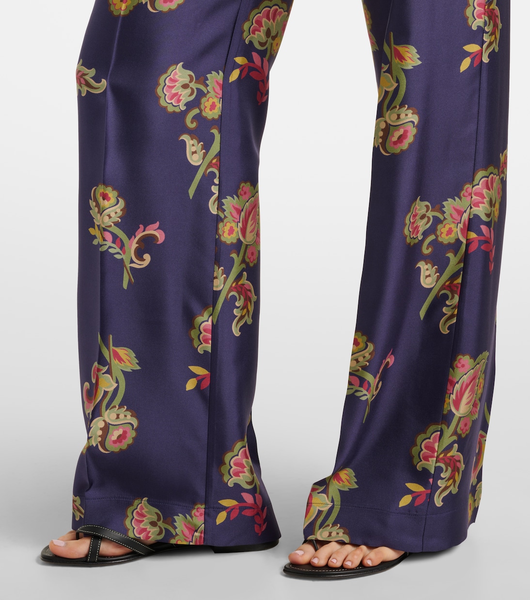 Pantaloni a gamba larga in seta | Etro