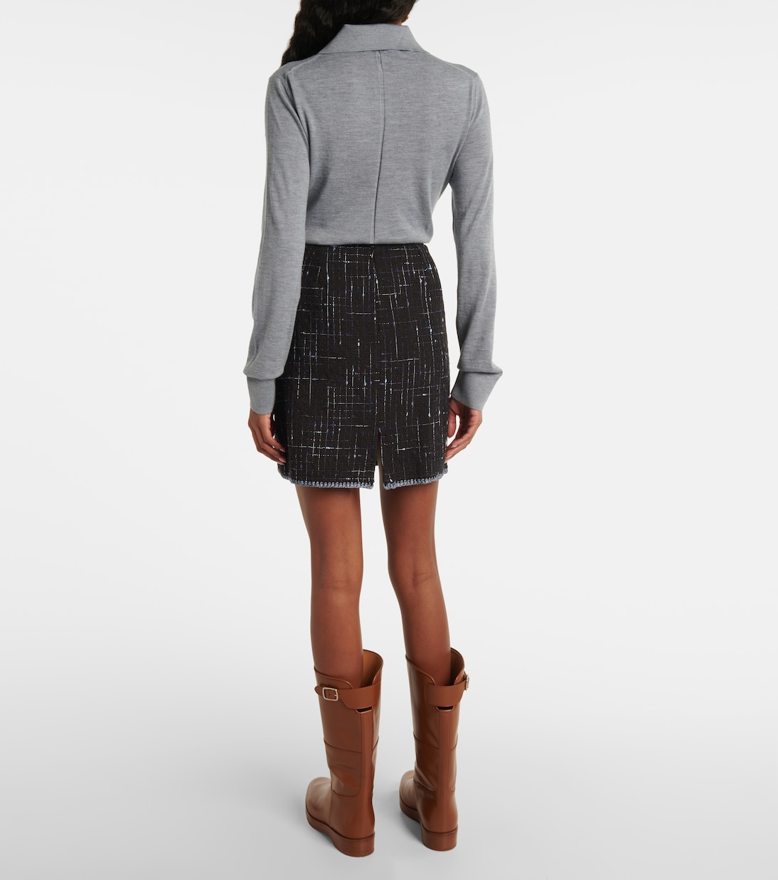 Minifalda de tweed de mezcla de algodón | Etro