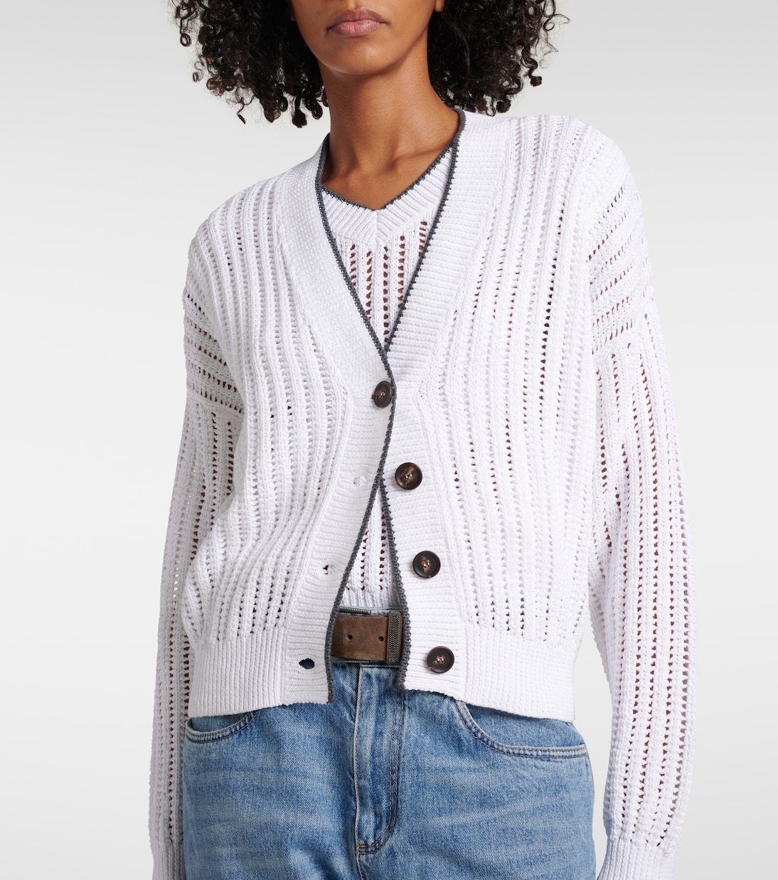 Cardigan in cotone | Brunello Cucinelli