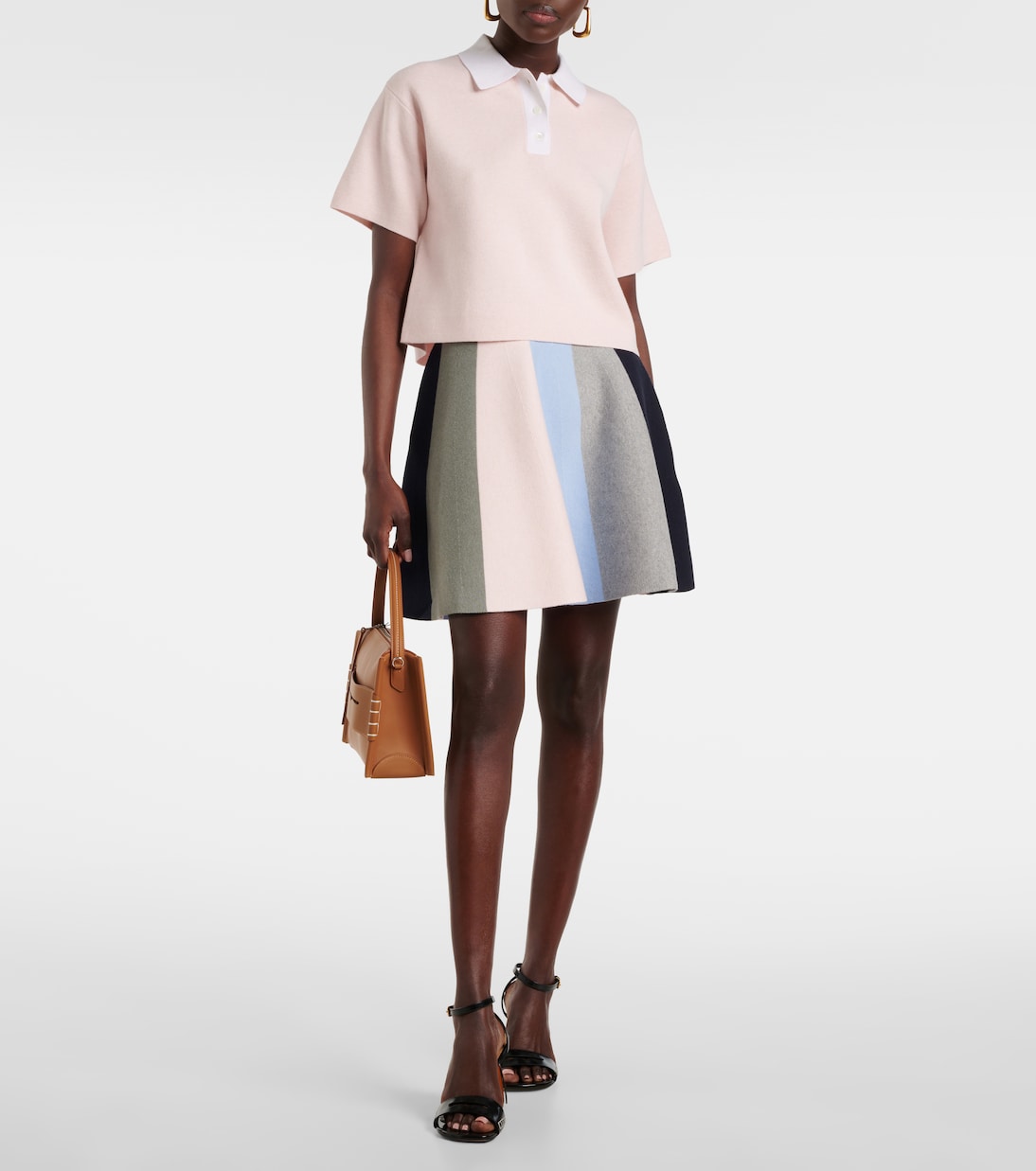 Minigonna in cotone e cashmere | JW Anderson