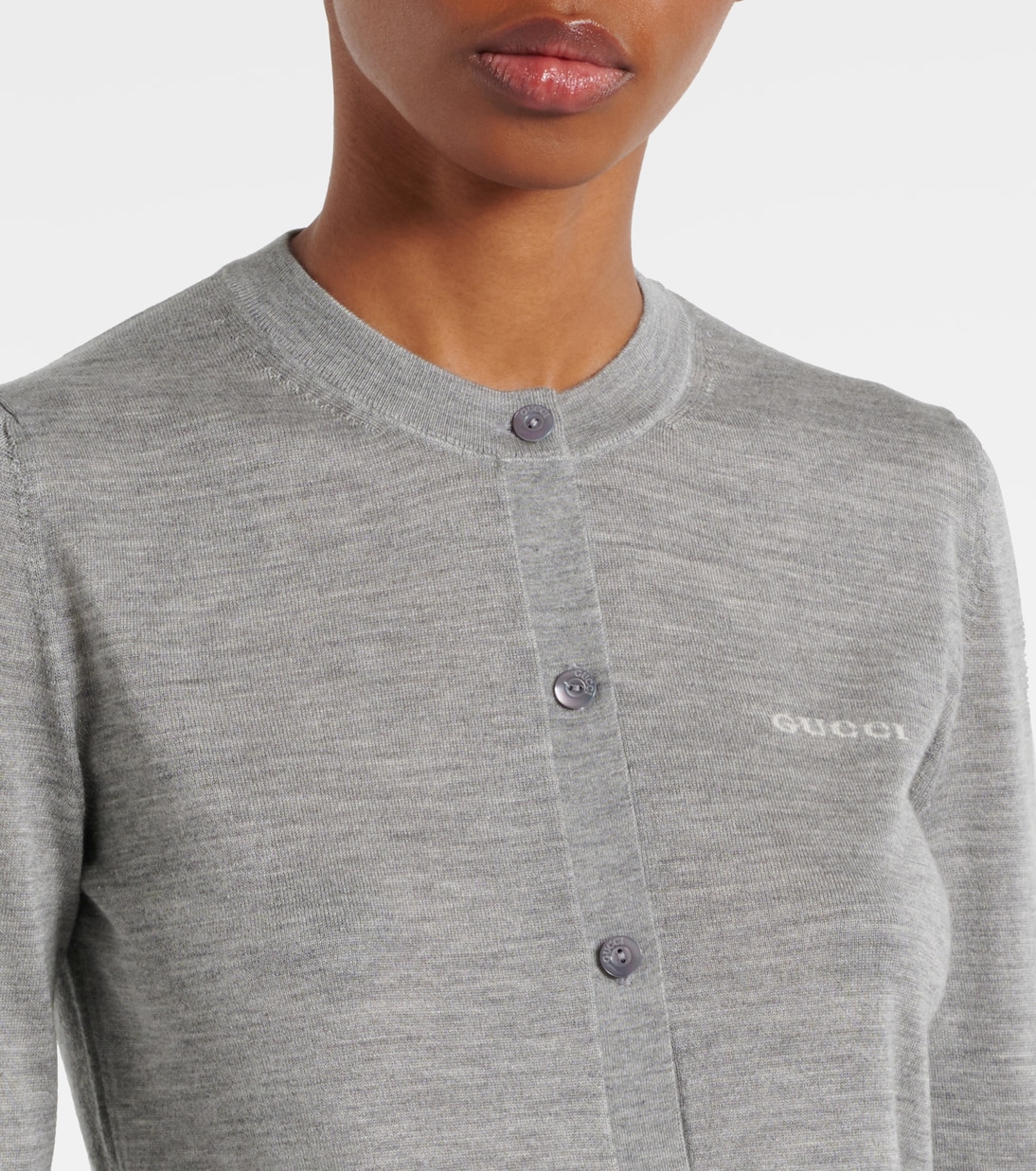 Cardigan in cashmere e seta | Gucci