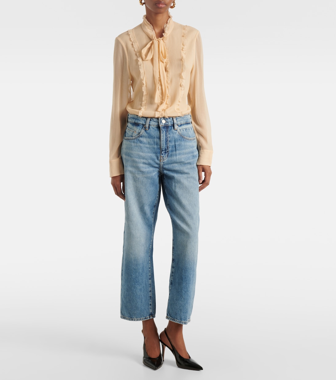Jeans cropped Florence a vita media | AG Jeans