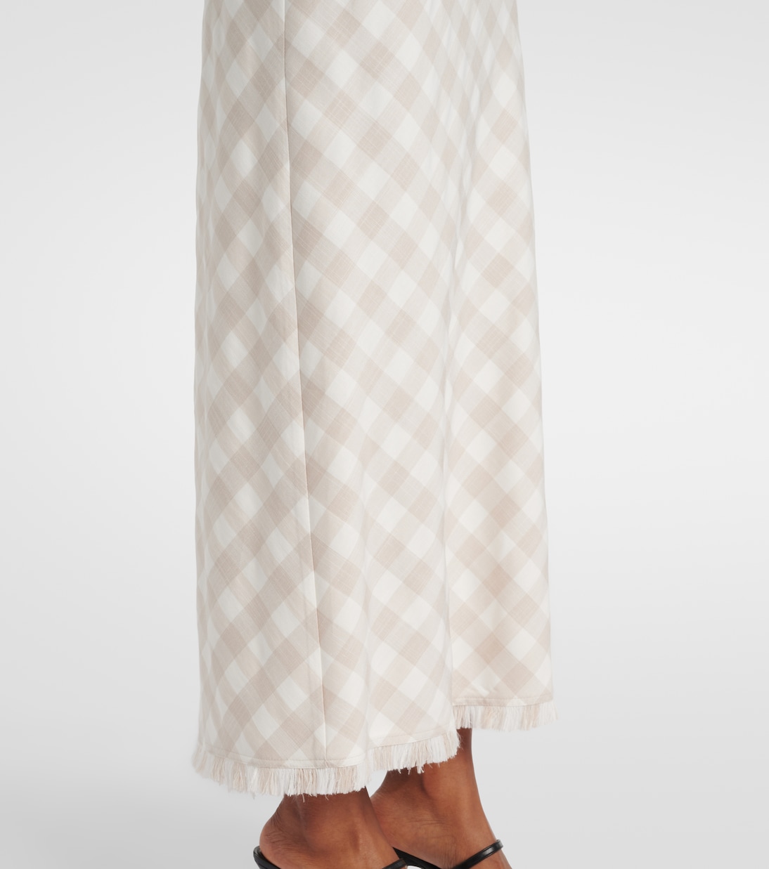 Noelle checked maxi skirt | Simkhai