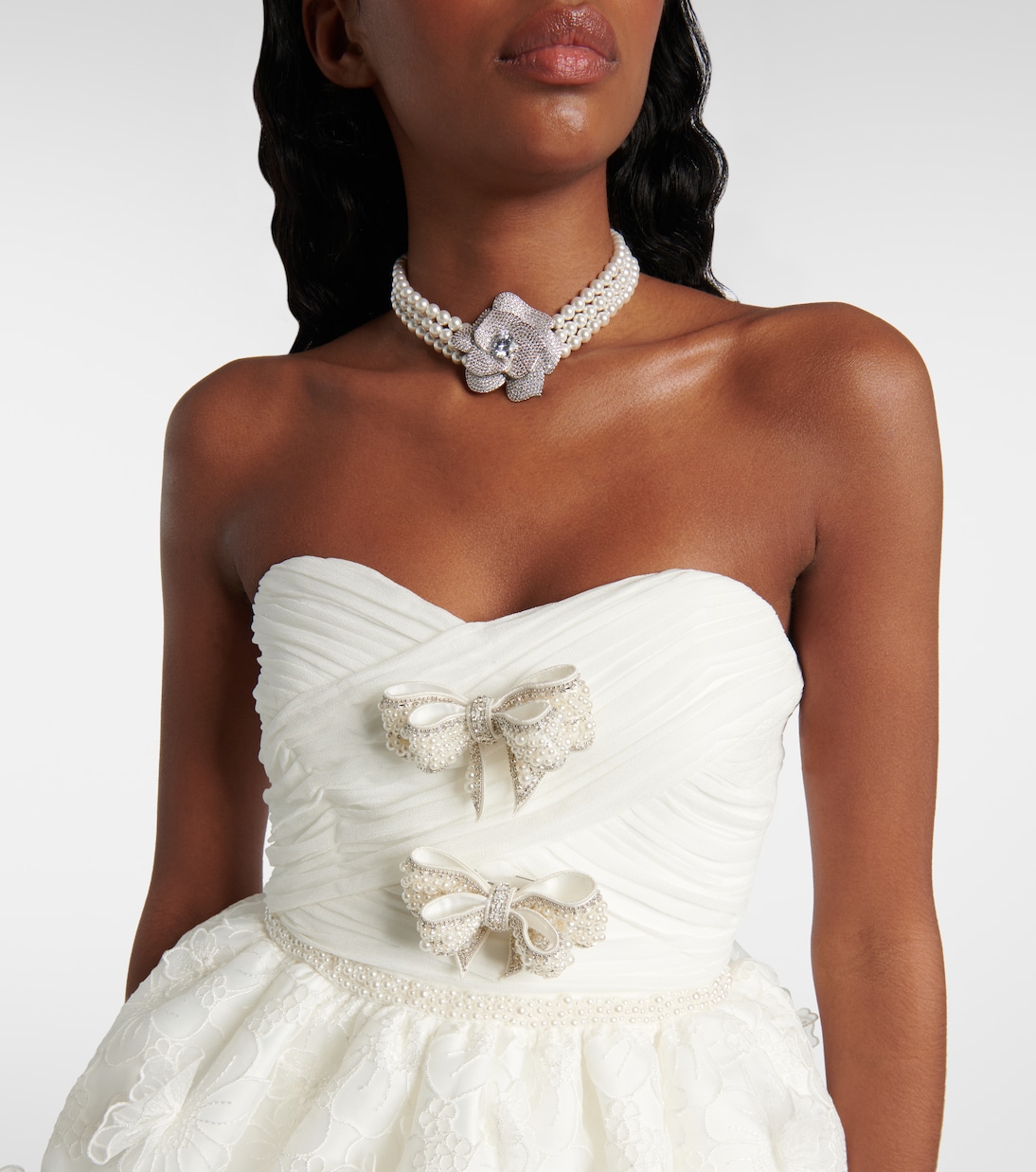 Robe de mariée en organza et dentelle | Self-Portrait