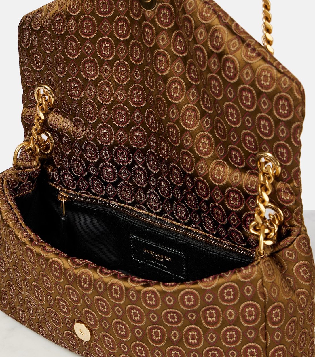 Sac Calypso Small en jacquard | Saint Laurent