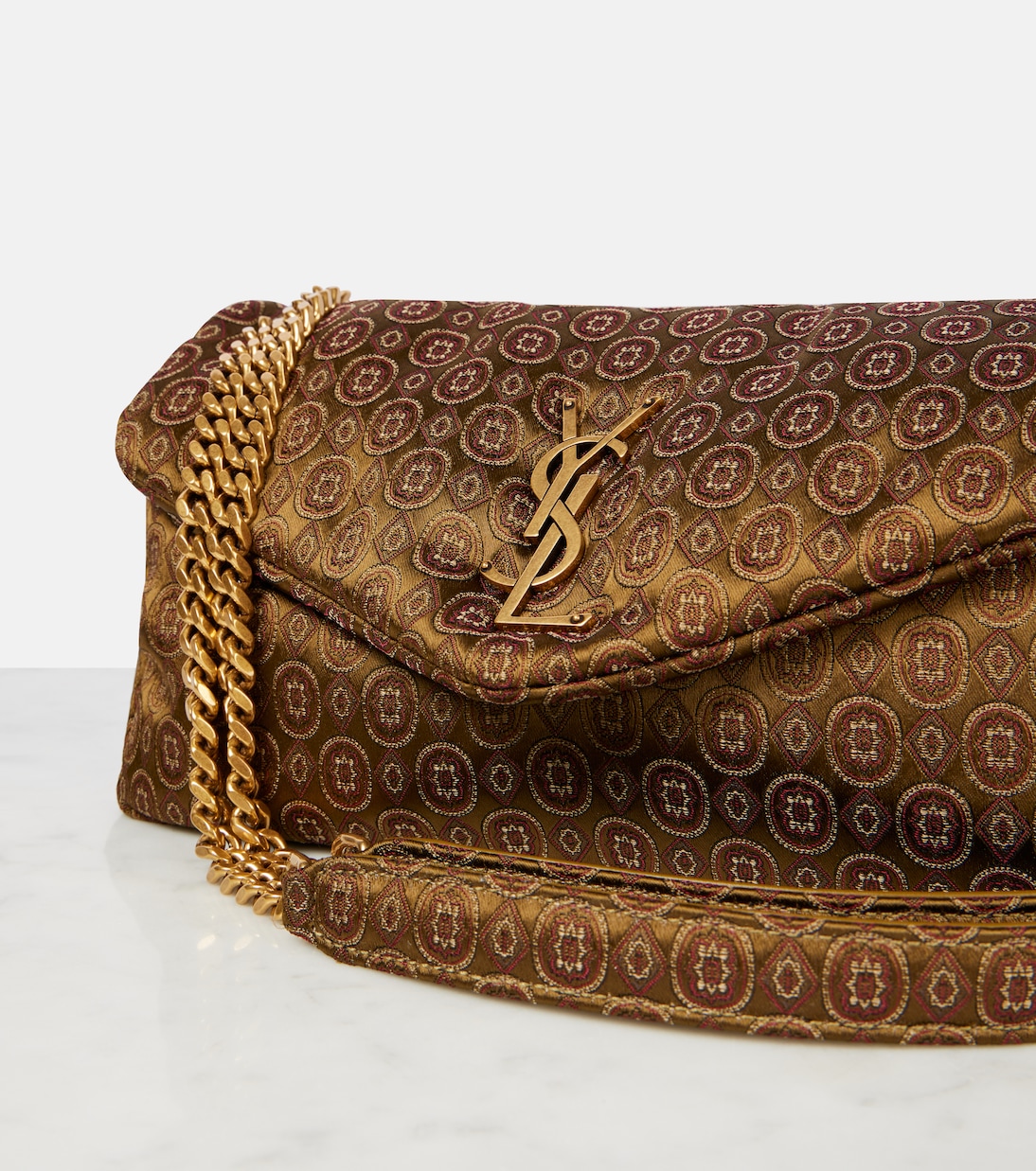 Sac Calypso Small en jacquard | Saint Laurent