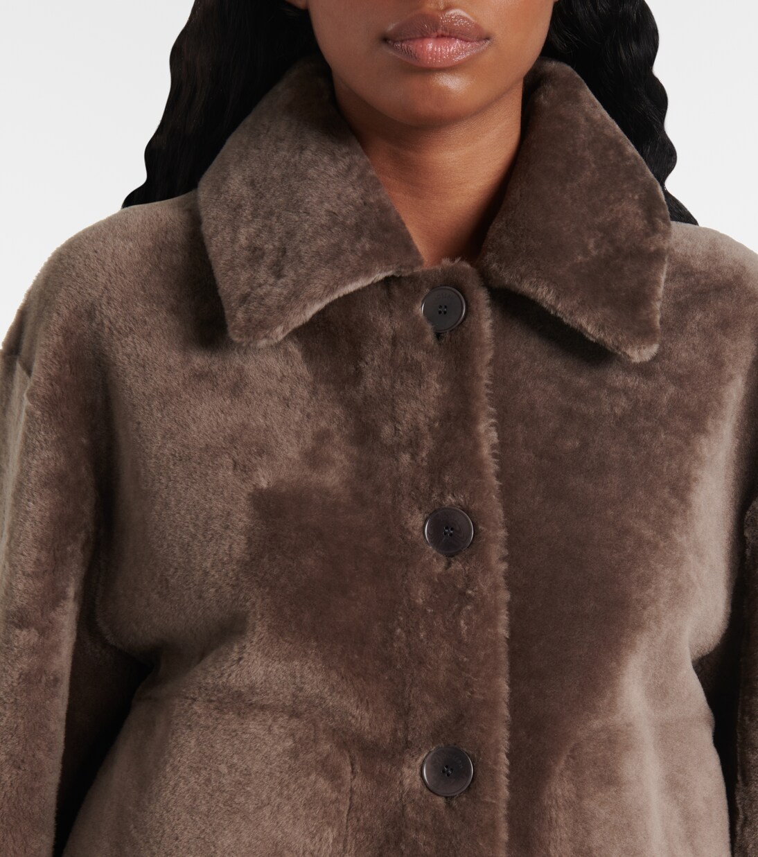 Reversible shearling and leather jacket | Joseph