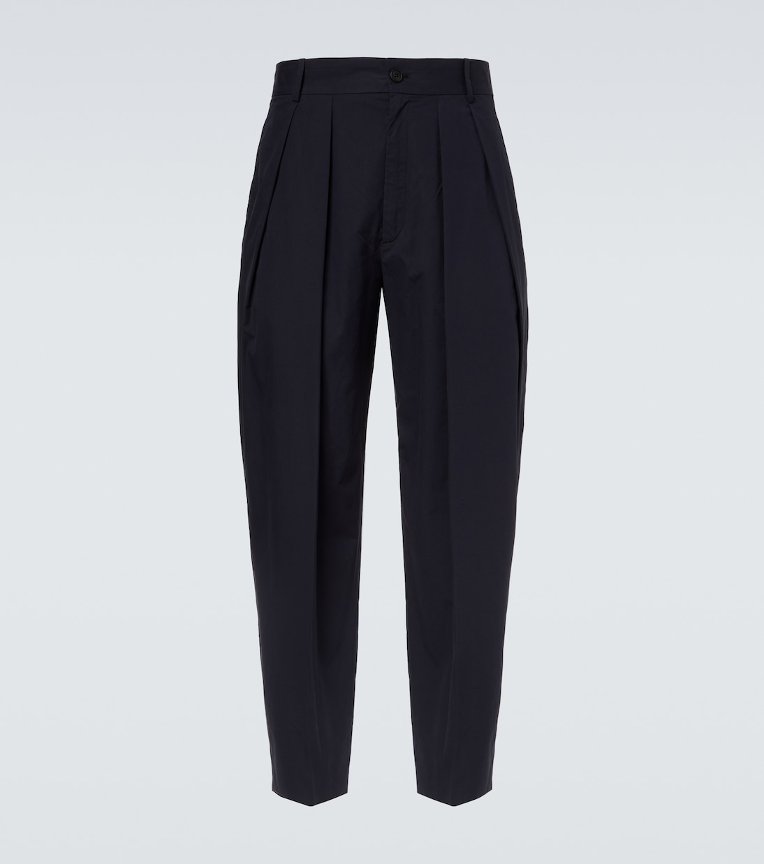 Dyon pleated cotton tapered pants | The Row