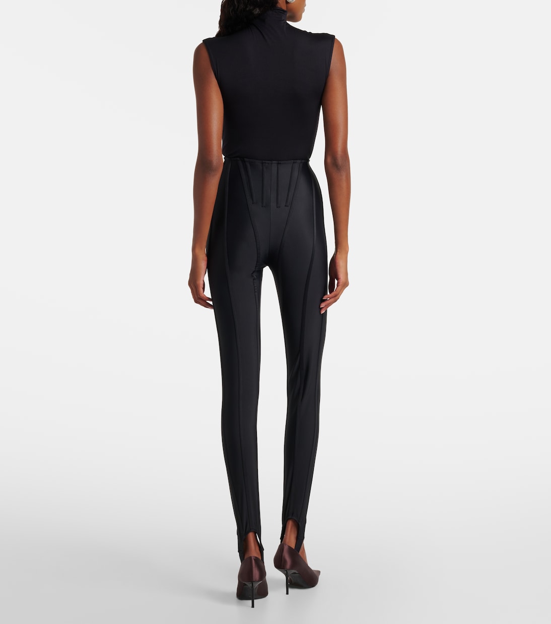 Paneled stirrup leggings | Mugler