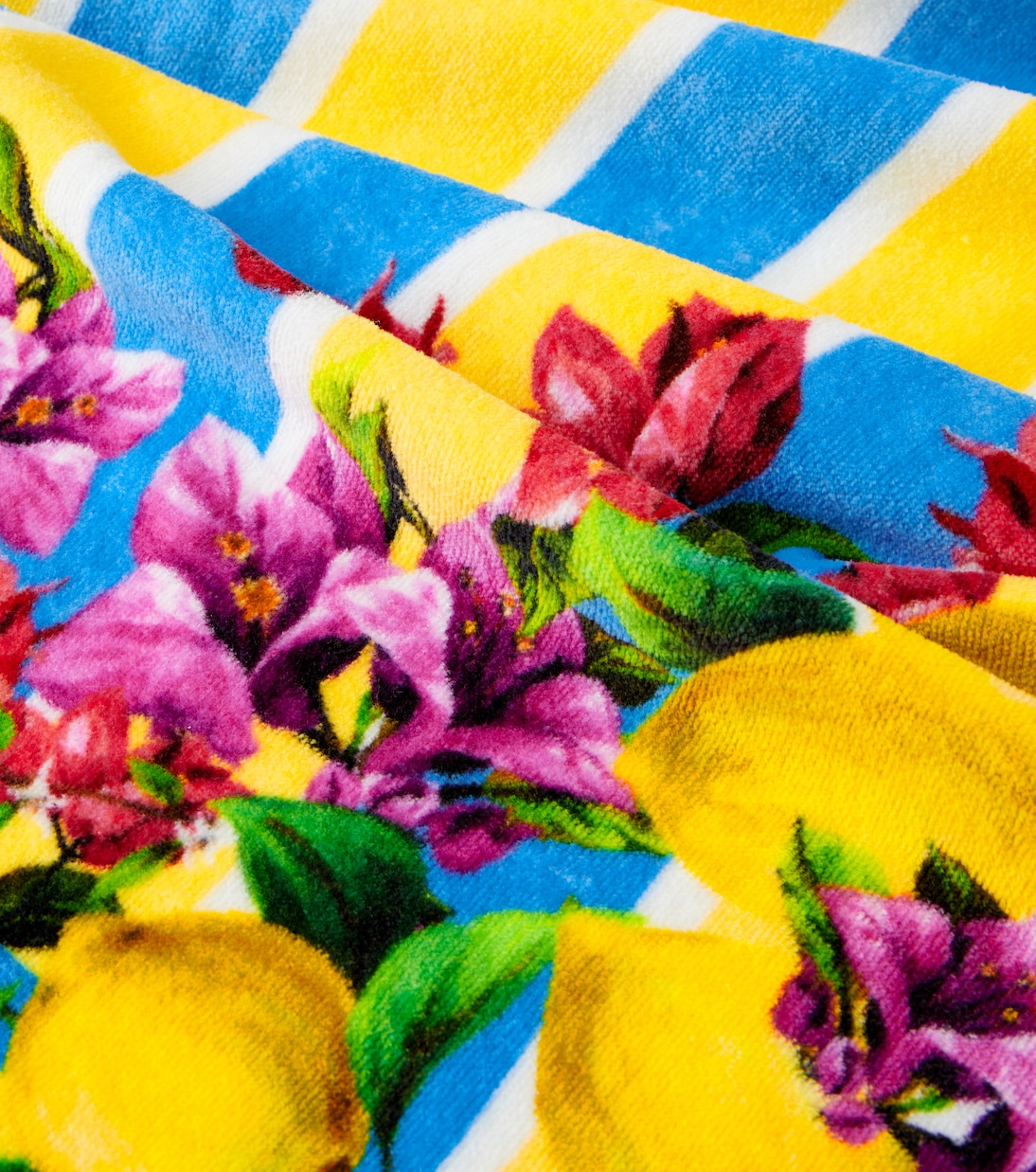 Toalla de playa Taormina de rizo de algodón | Dolce&Gabbana Casa