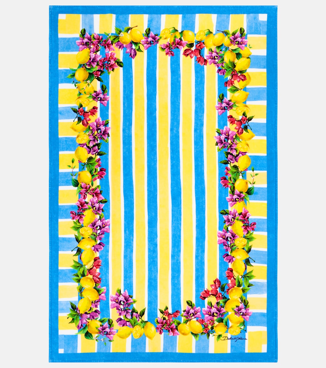 Toalla de playa Taormina de rizo de algodón | Dolce&Gabbana Casa